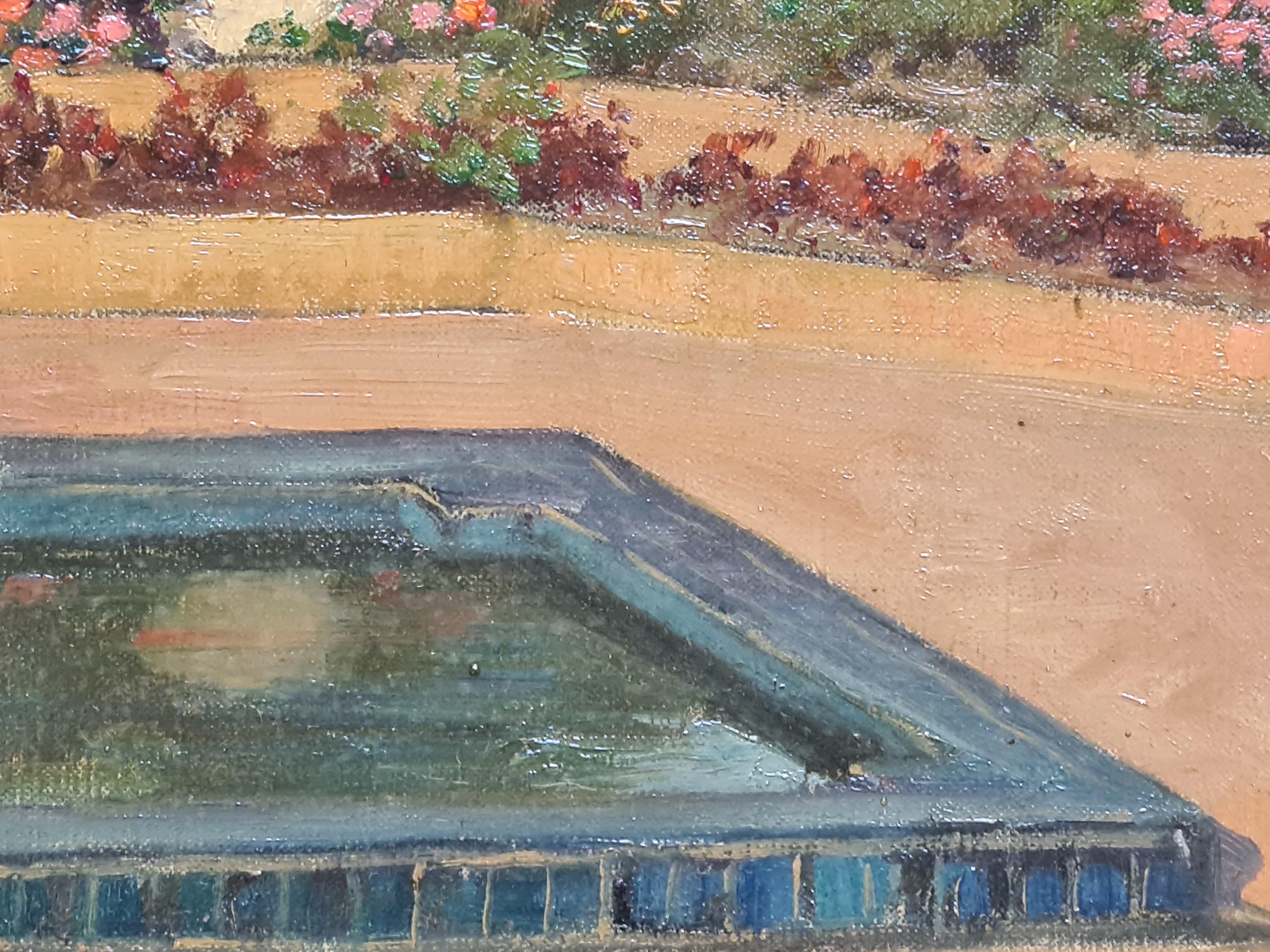 Vue de Paris, Les Invalides et Sacre Coeur, Le Jardin Art Déco en vente 8