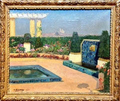 View of Paris, Les Invalides et Sacre Coeur, The Art Deco Garden