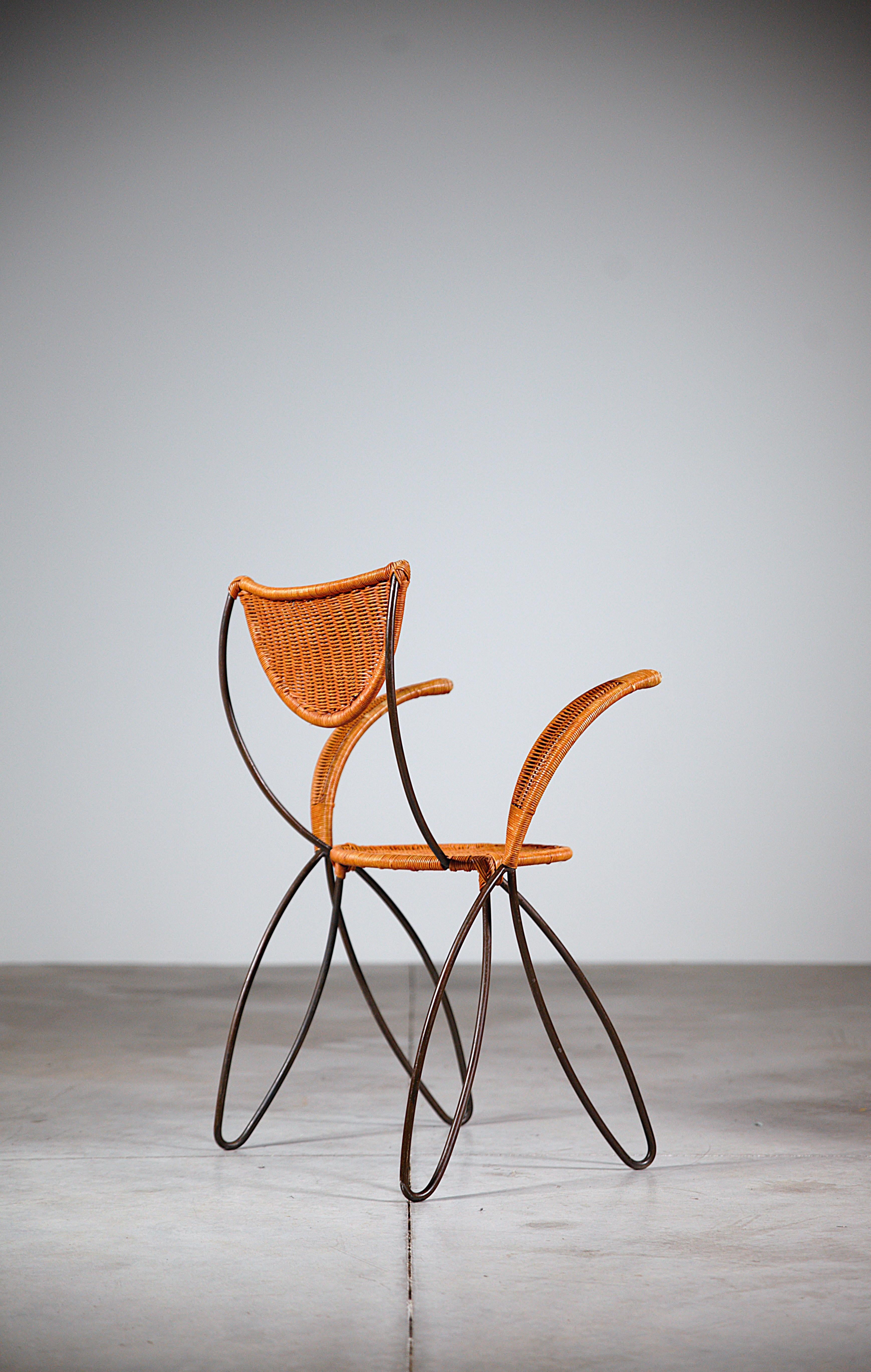 French A Sculptural Armchair by François Liguori Sète France 1990s