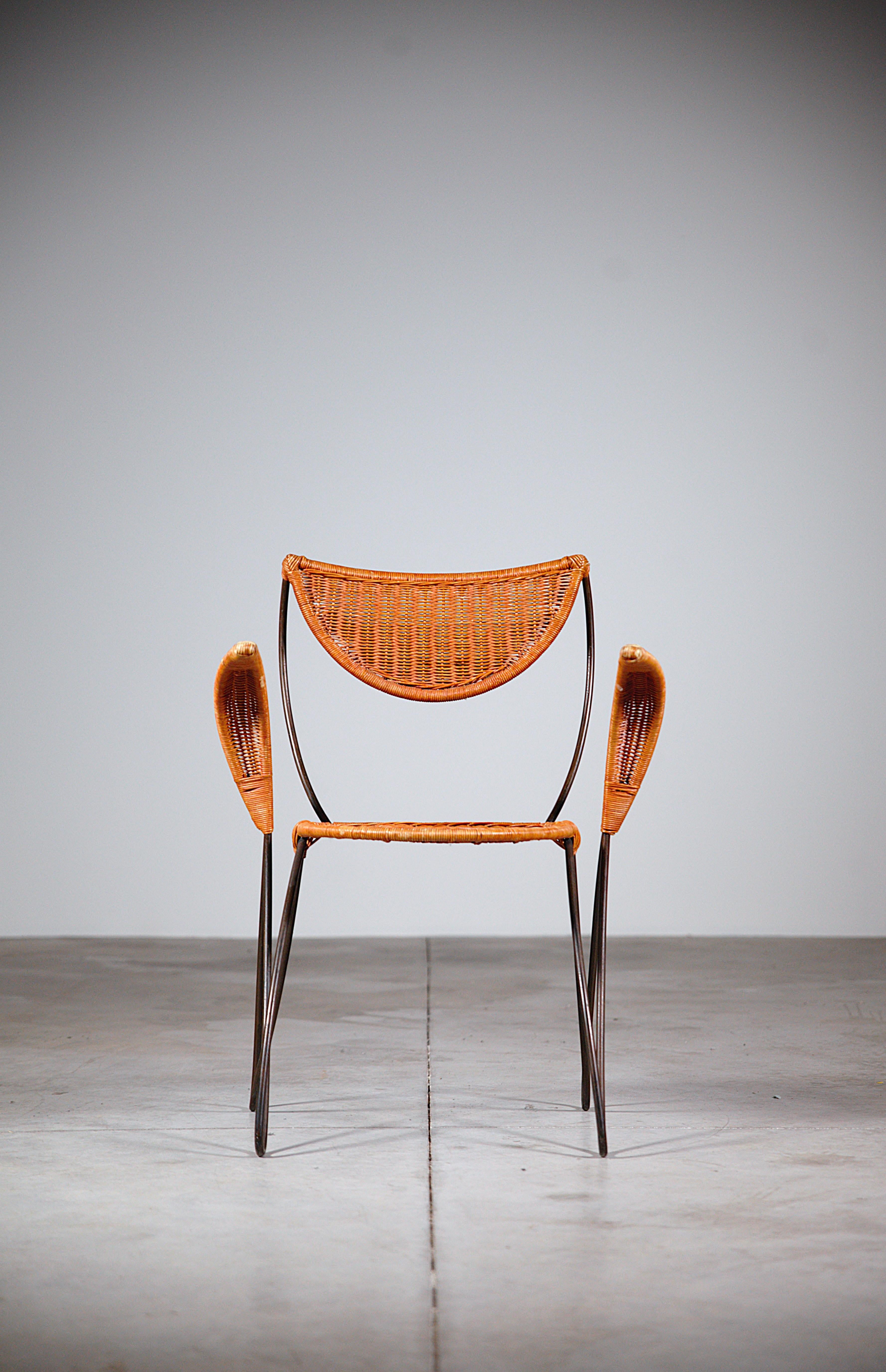 Late 20th Century A Sculptural Armchair by François Liguori Sète France 1990s