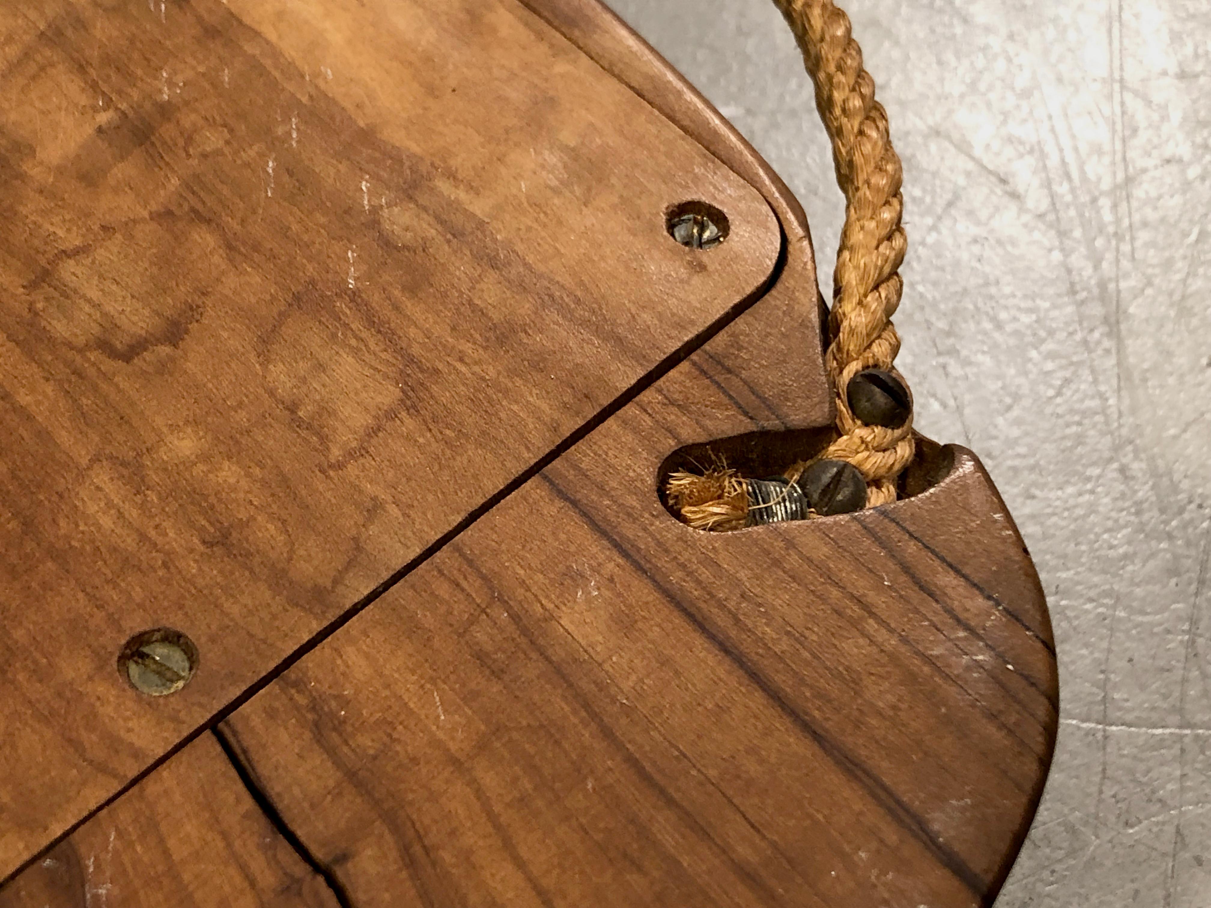 Mirror A Sculptural BRUTALIST Free-Form MIRROR in NAKASHIMA Style, France 1950 For Sale