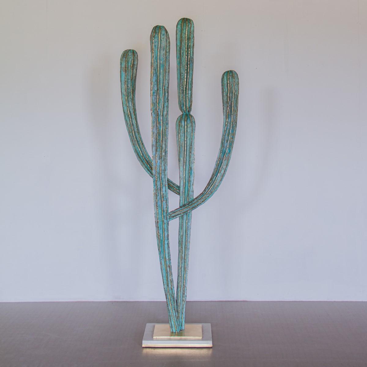 Sculptural Cactus by Alain Chervet, 1987 Titled 'Tikal' 3