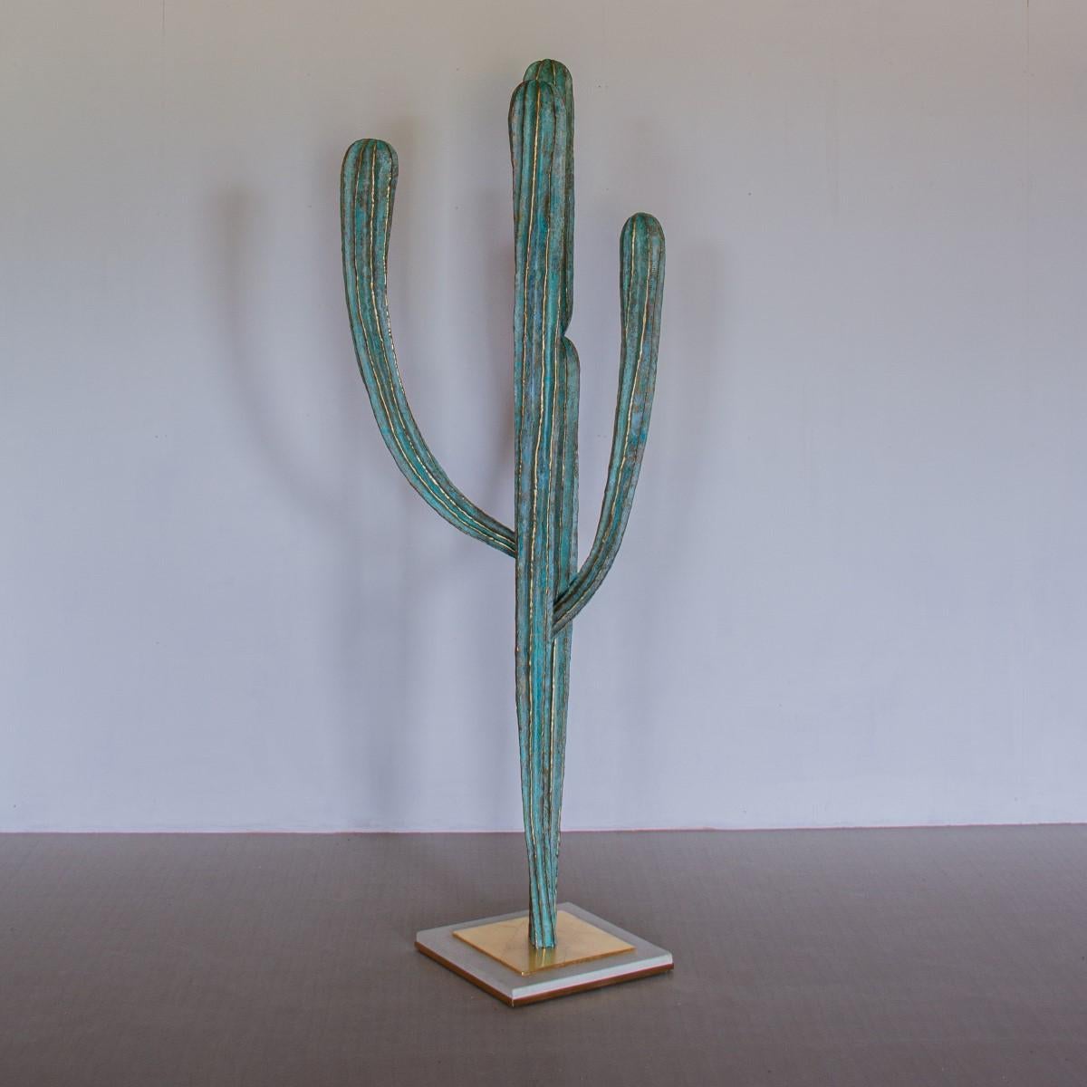 Sculptural Cactus by Alain Chervet, 1987 Titled 'Tikal' In Good Condition In Donhead St Mary, Wiltshire