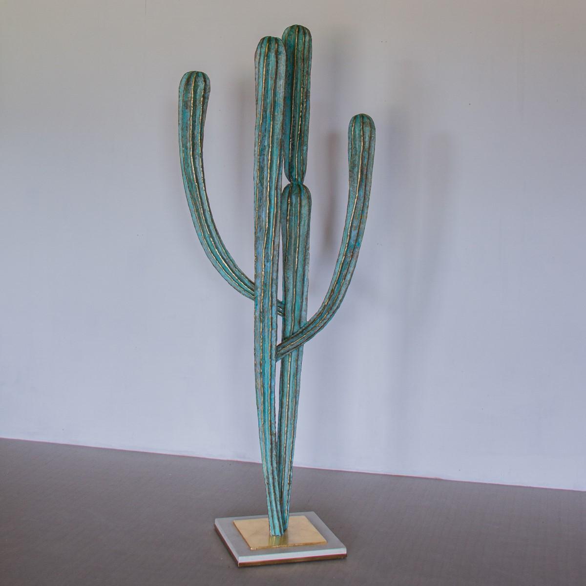 Late 20th Century Sculptural Cactus by Alain Chervet, 1987 Titled 'Tikal'