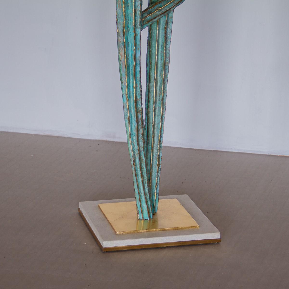 Bronze Sculptural Cactus by Alain Chervet, 1987 Titled 'Tikal'