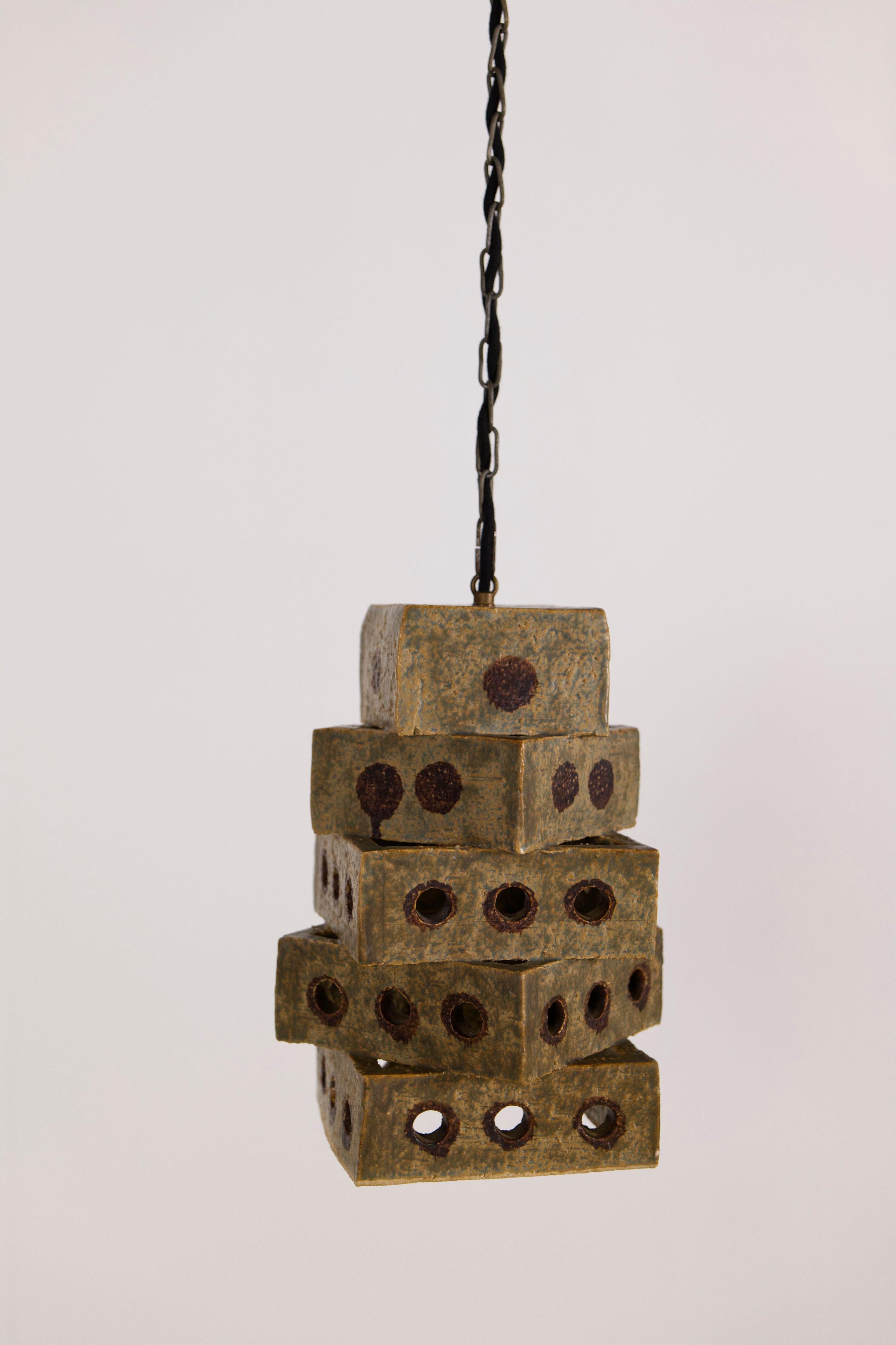 Suspension sculpturale en céramique de Marco Stentøj Keramik, Danemark, années 1960 en vente 3