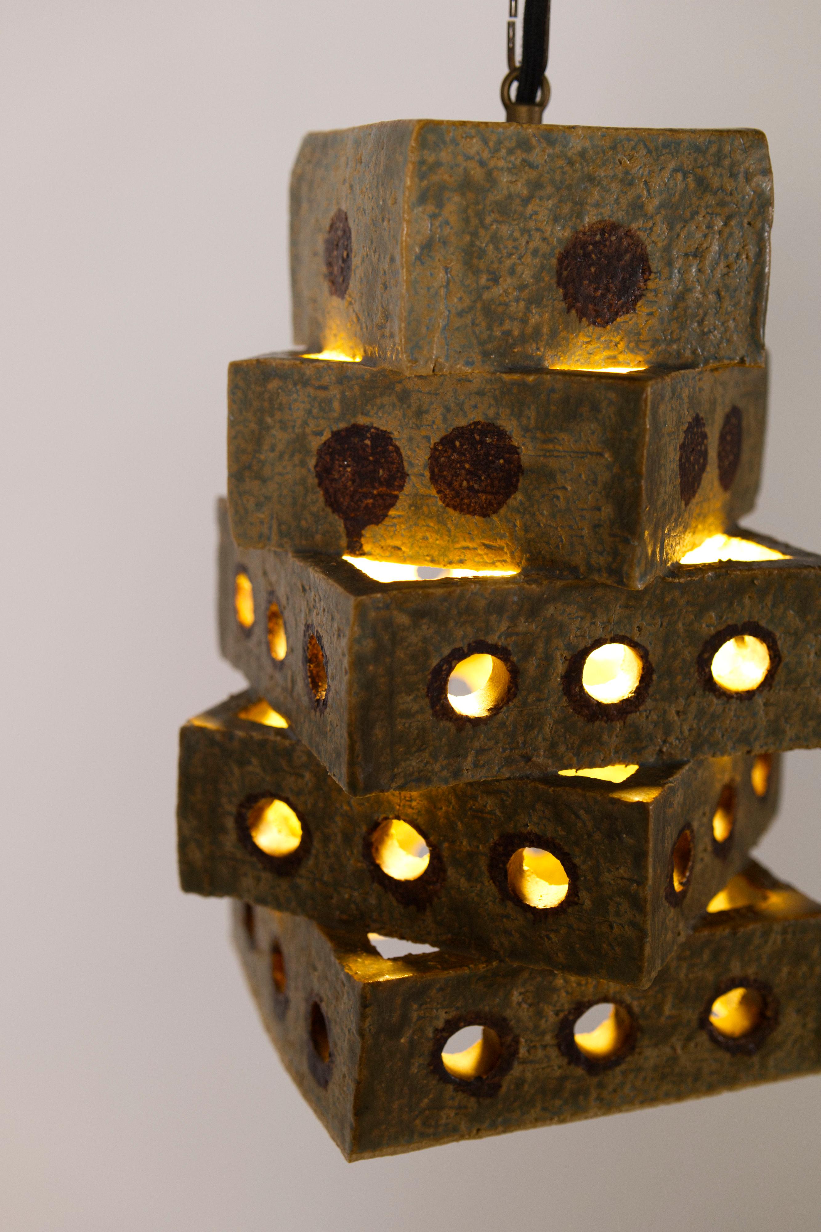 Suspension sculpturale en céramique de Marco Stentøj Keramik, Danemark, années 1960 en vente 4