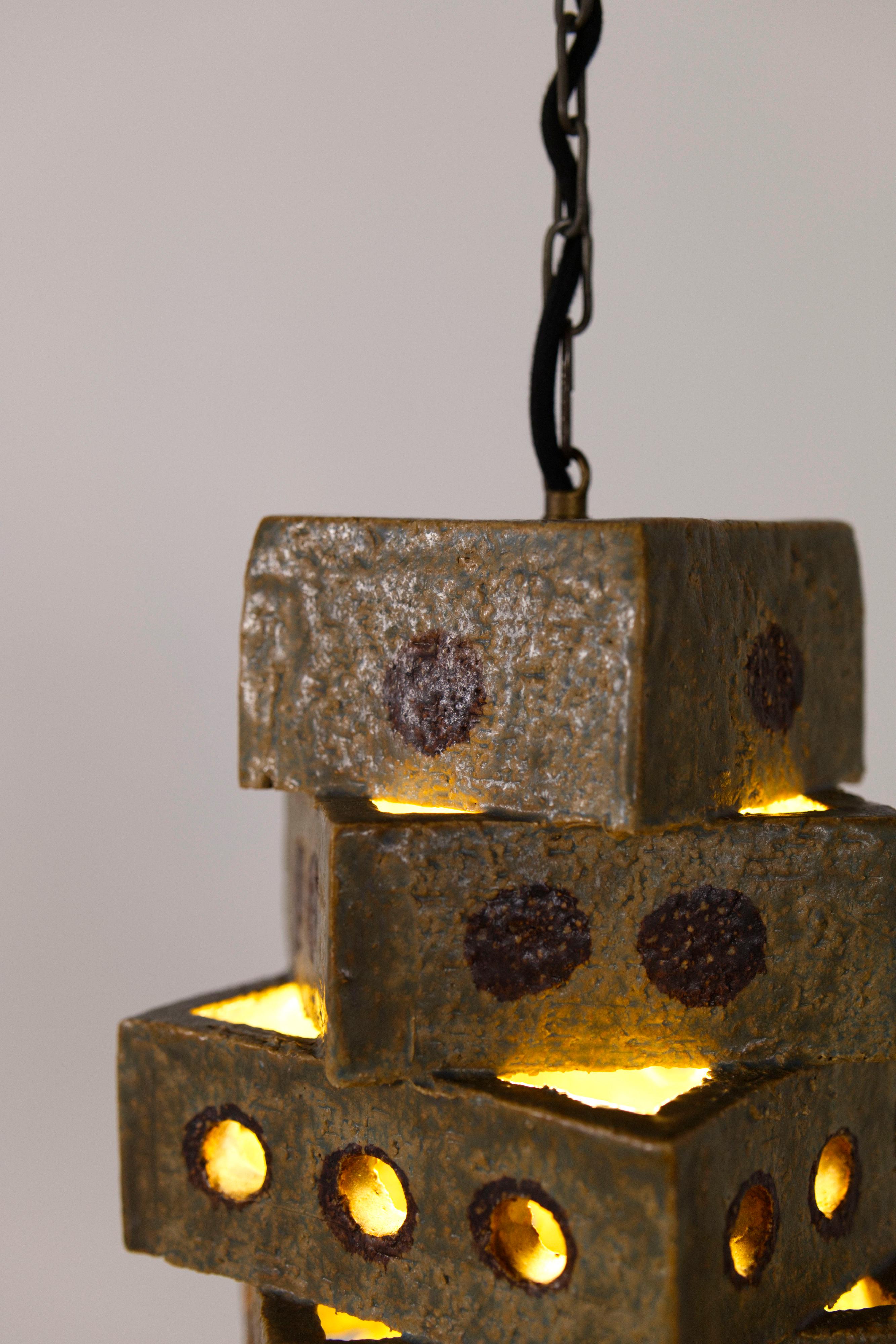 Suspension sculpturale en céramique de Marco Stentøj Keramik, Danemark, années 1960 en vente 5