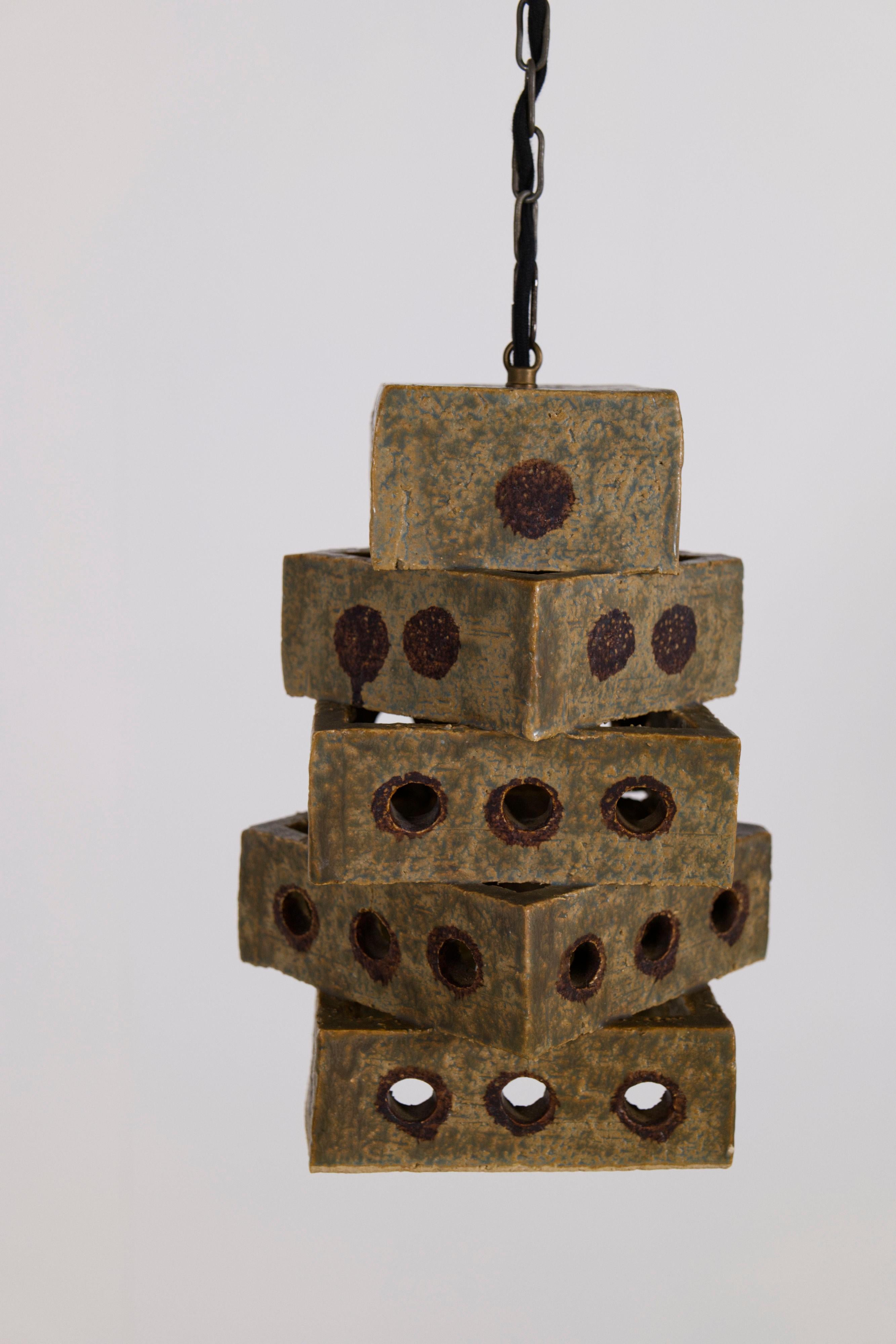 Scandinave moderne Suspension sculpturale en céramique de Marco Stentøj Keramik, Danemark, années 1960 en vente