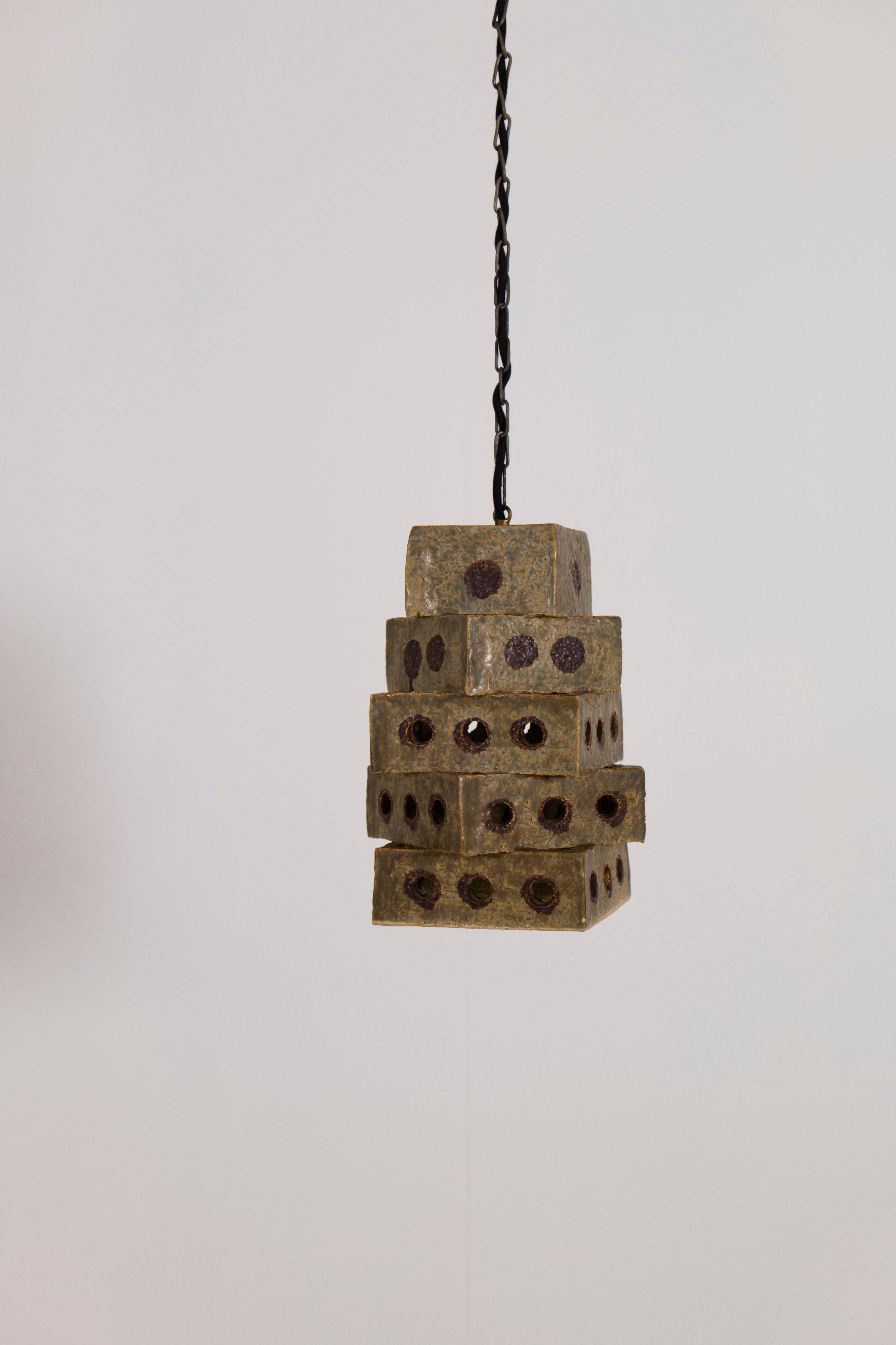Danois Suspension sculpturale en céramique de Marco Stentøj Keramik, Danemark, années 1960 en vente