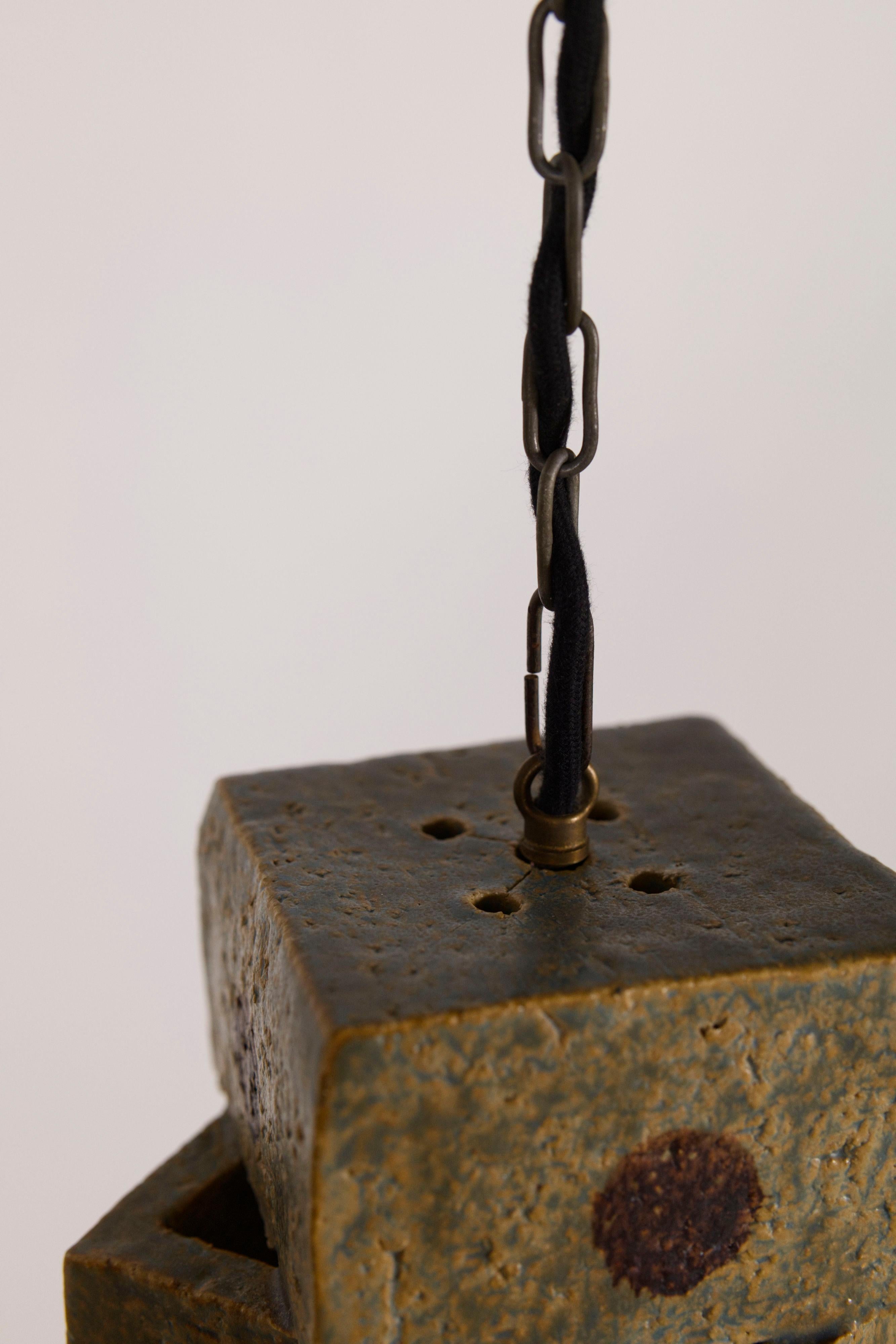 Milieu du XXe siècle Suspension sculpturale en céramique de Marco Stentøj Keramik, Danemark, années 1960 en vente