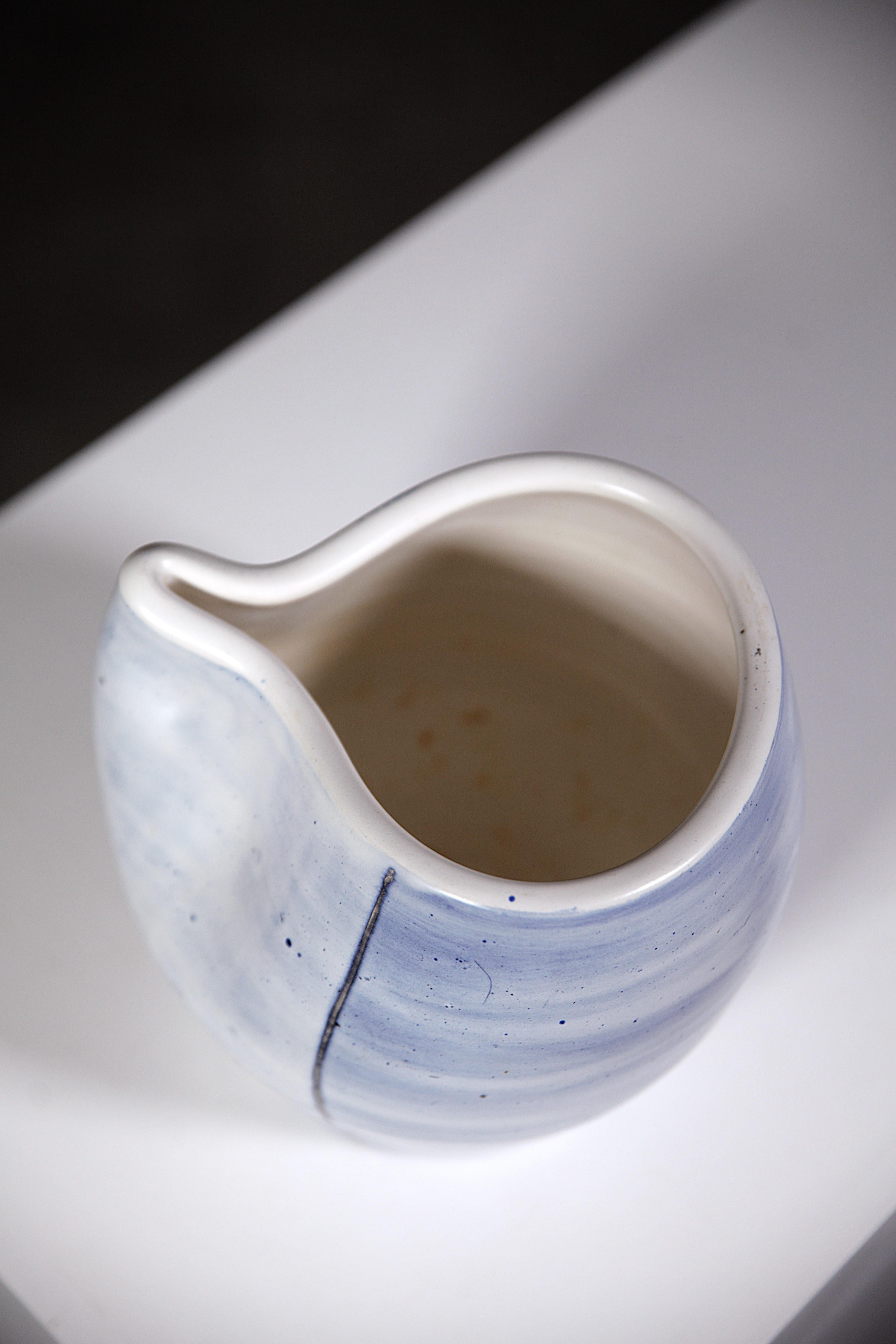 Vaso scultoreo in ceramica di Mado Jolain Francia anni '50 in vendita 2