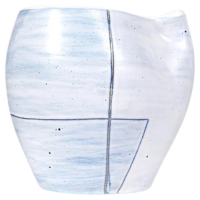 A Sculptural Ceramic Vase by Mado Jolain France 1950s