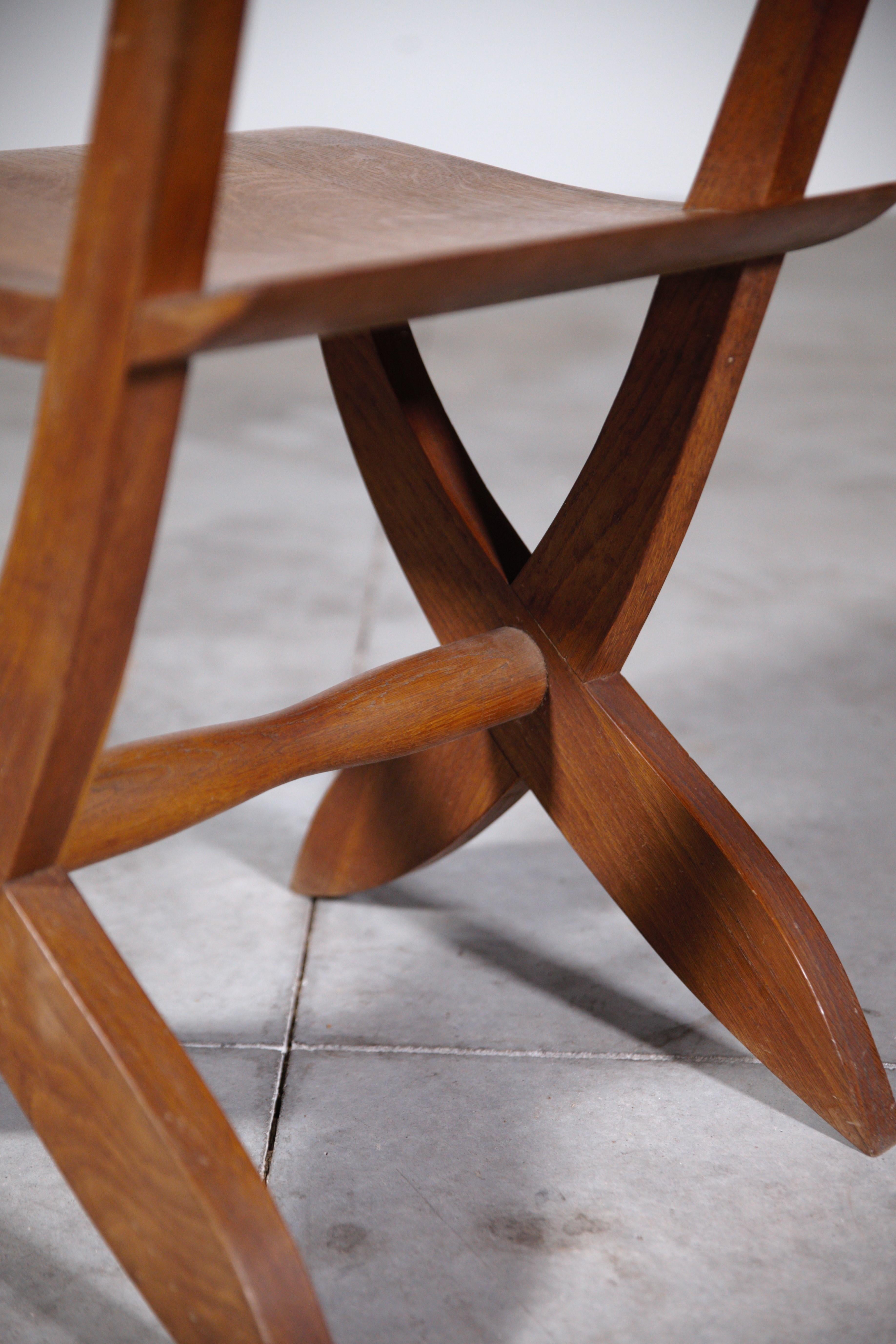 A Sculptural Chair by Joseph Savina France 1960's For Sale 4