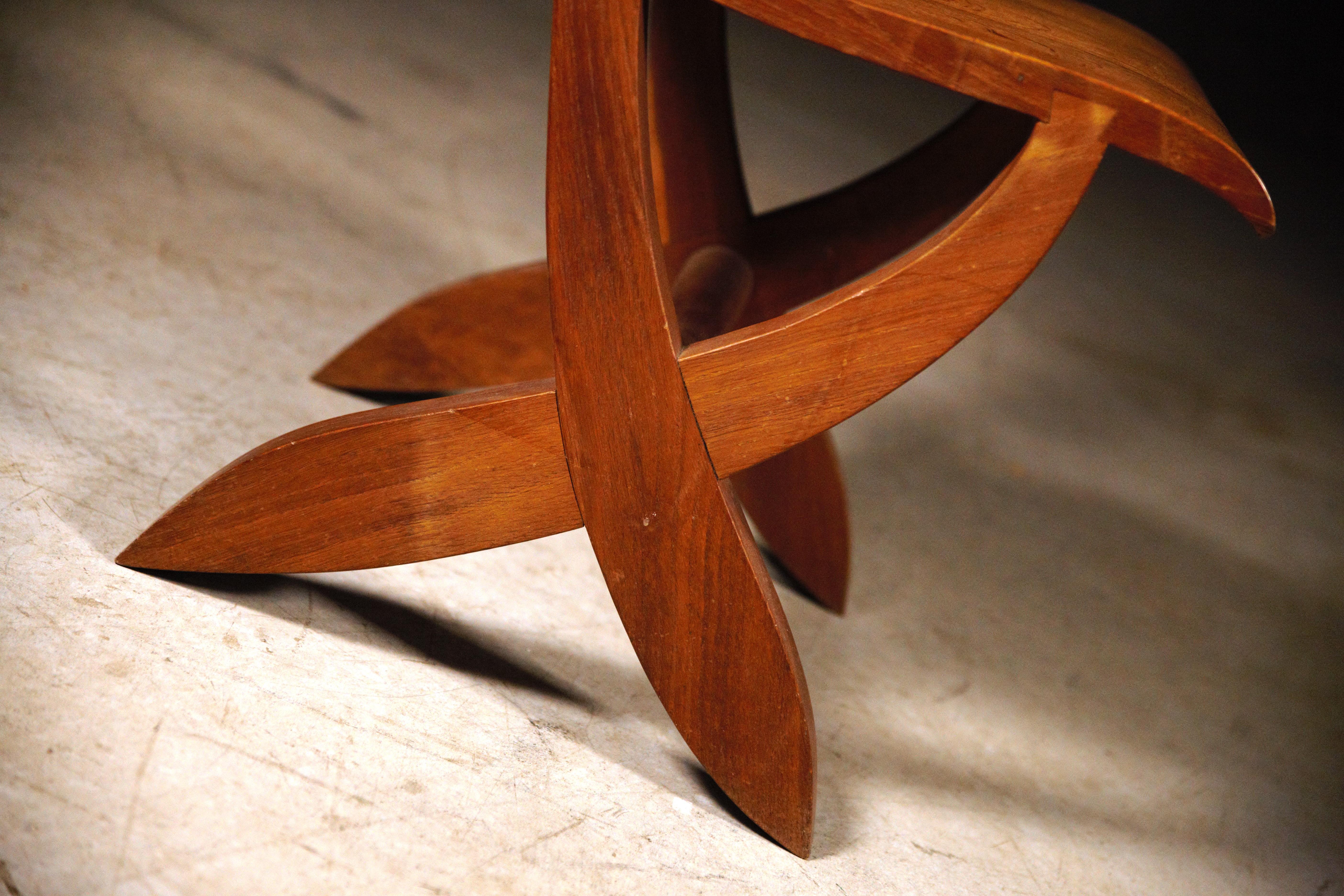 French A Sculptural Chair by Joseph Savina France 1960's For Sale