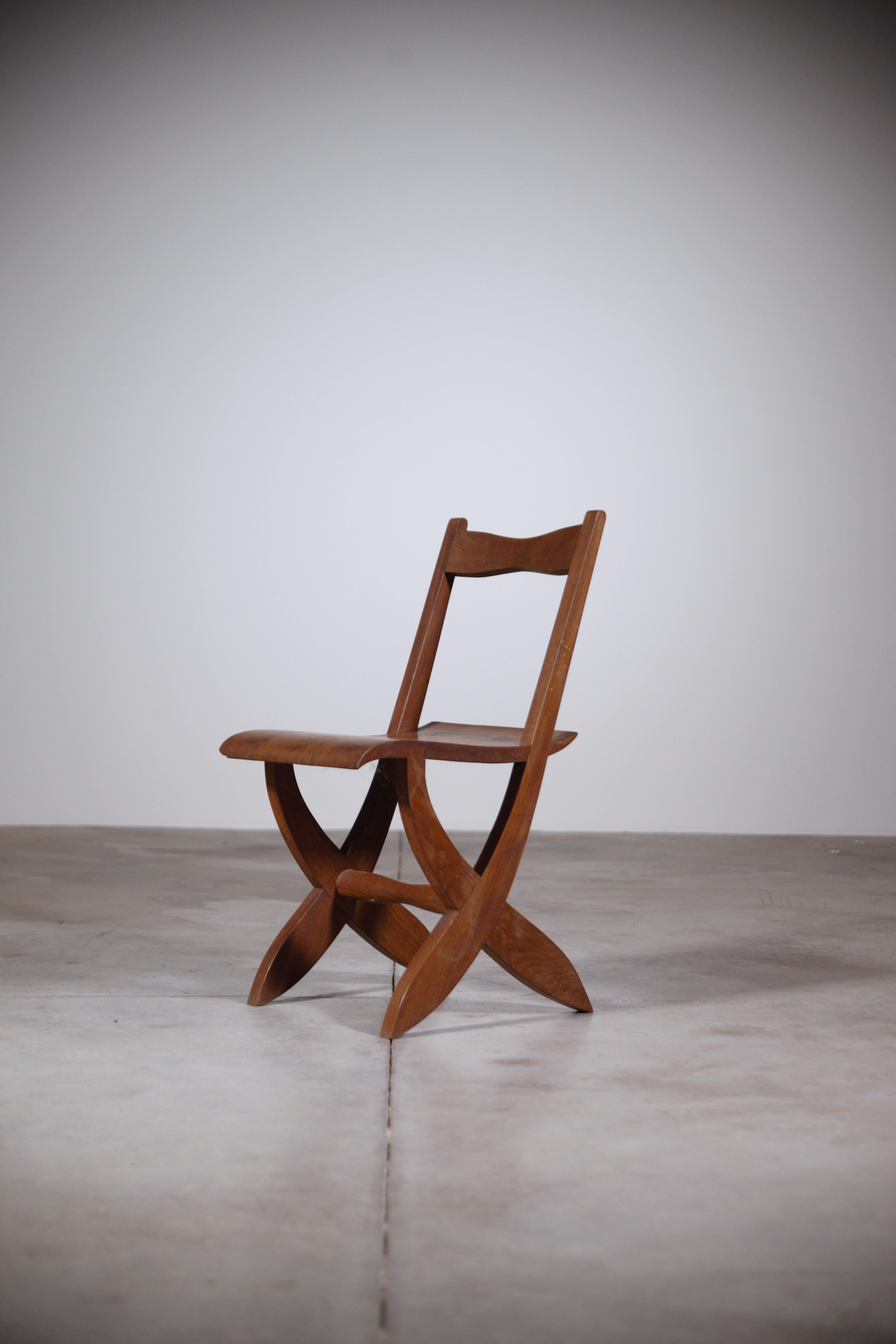 Mid-20th Century A Sculptural Chair by Joseph Savina France 1960's For Sale