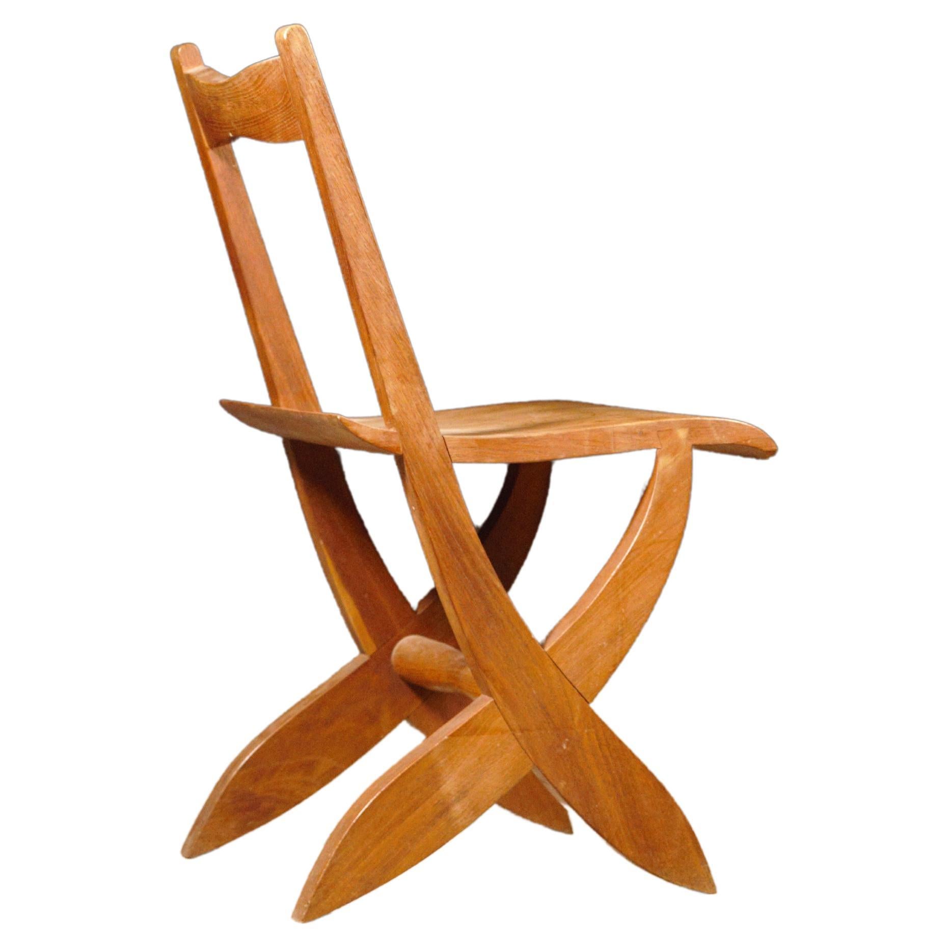 A Sculptural Chair by Joseph Savina France 1960's For Sale