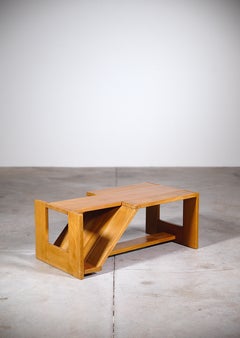 A Sculptural Coffee Table by Alain Ladroit for Maison Regain France 1980's