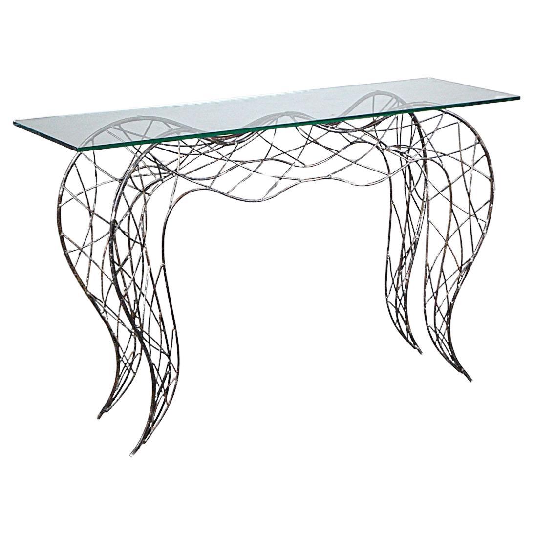 A Sculptural Console Table by François Liguori Sète France 2000's