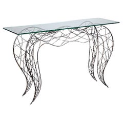 Mesa consola escultórica de François Liguori Sète Francia Años 2000