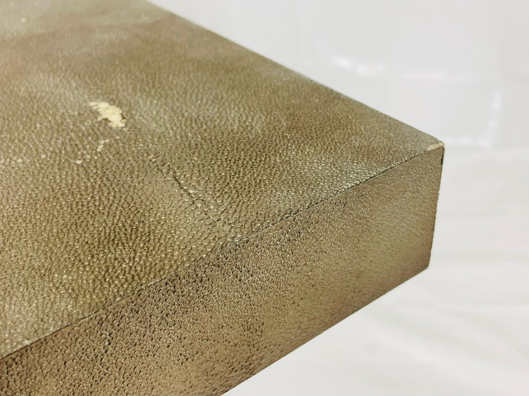 Console sculpturale avec plateau en galuchat à la manière de Karl Springer en vente 7