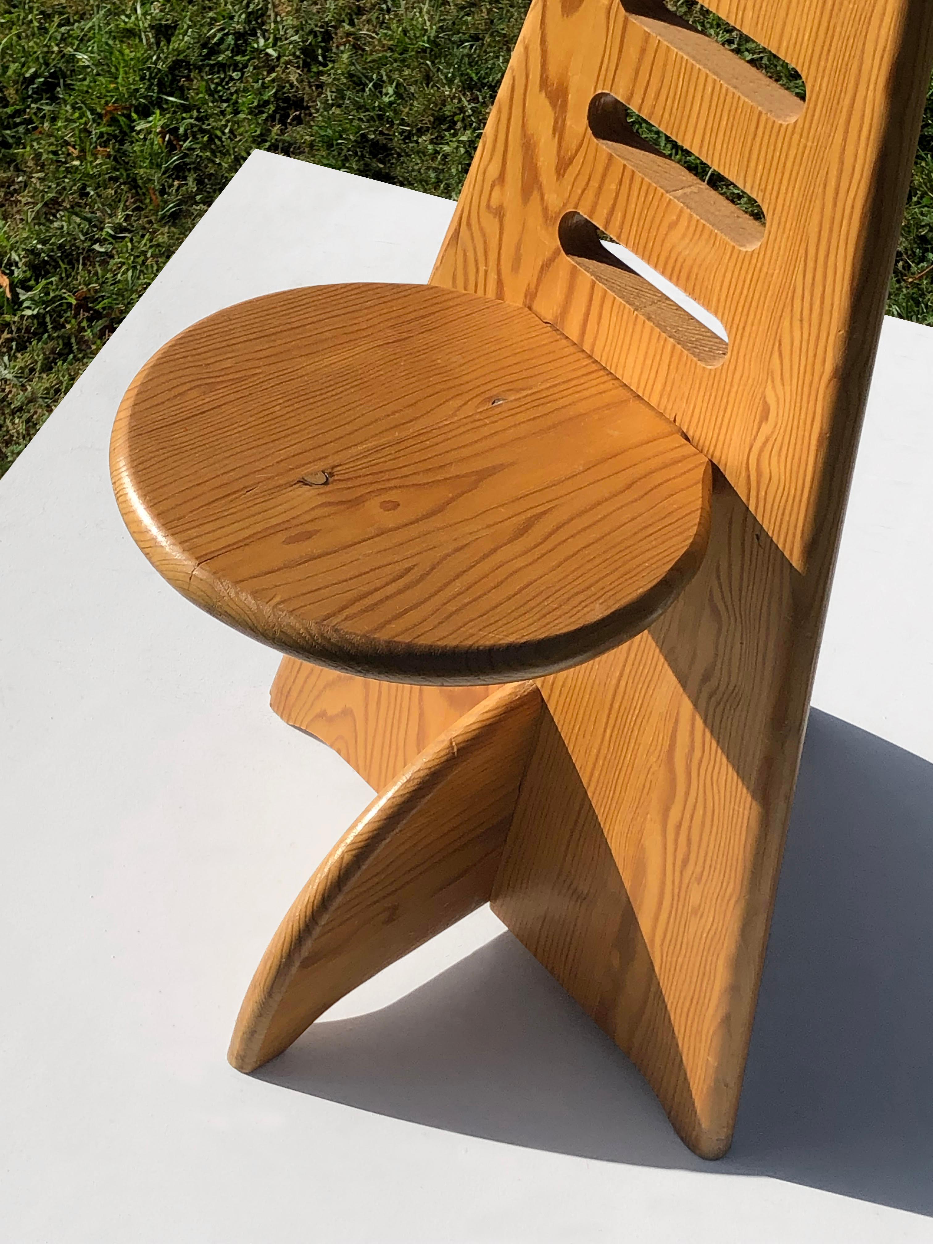 Mid-Century Modern A Sculptural CONSTRUCTIVIST BRUTALIST chair by GIJS BOELAARS, Holland 1970 For Sale