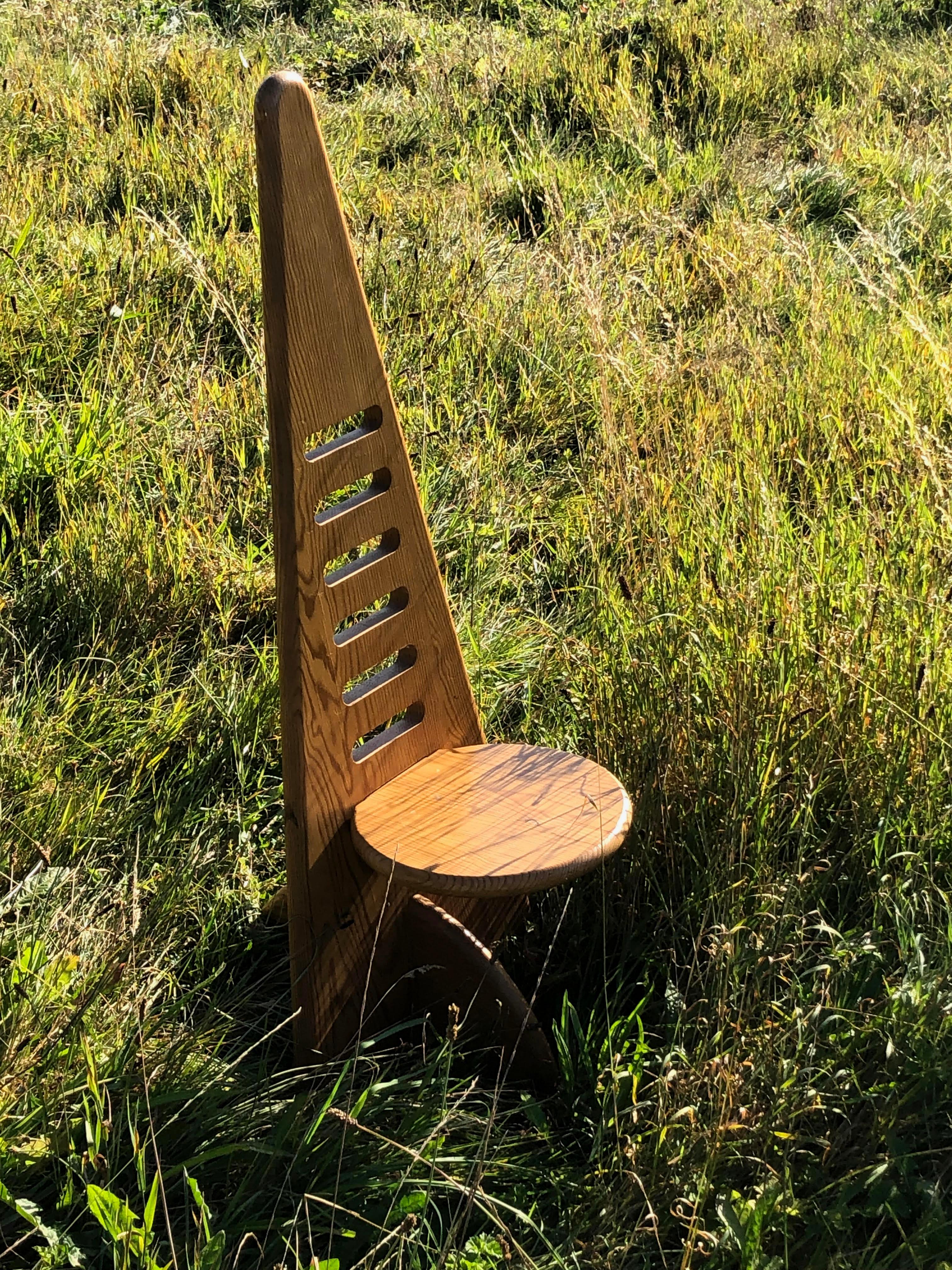 A Sculptural CONSTRUCTIVIST BRUTALIST chair by GIJS BOELAARS, Holland 1970 In Good Condition For Sale In PARIS, FR