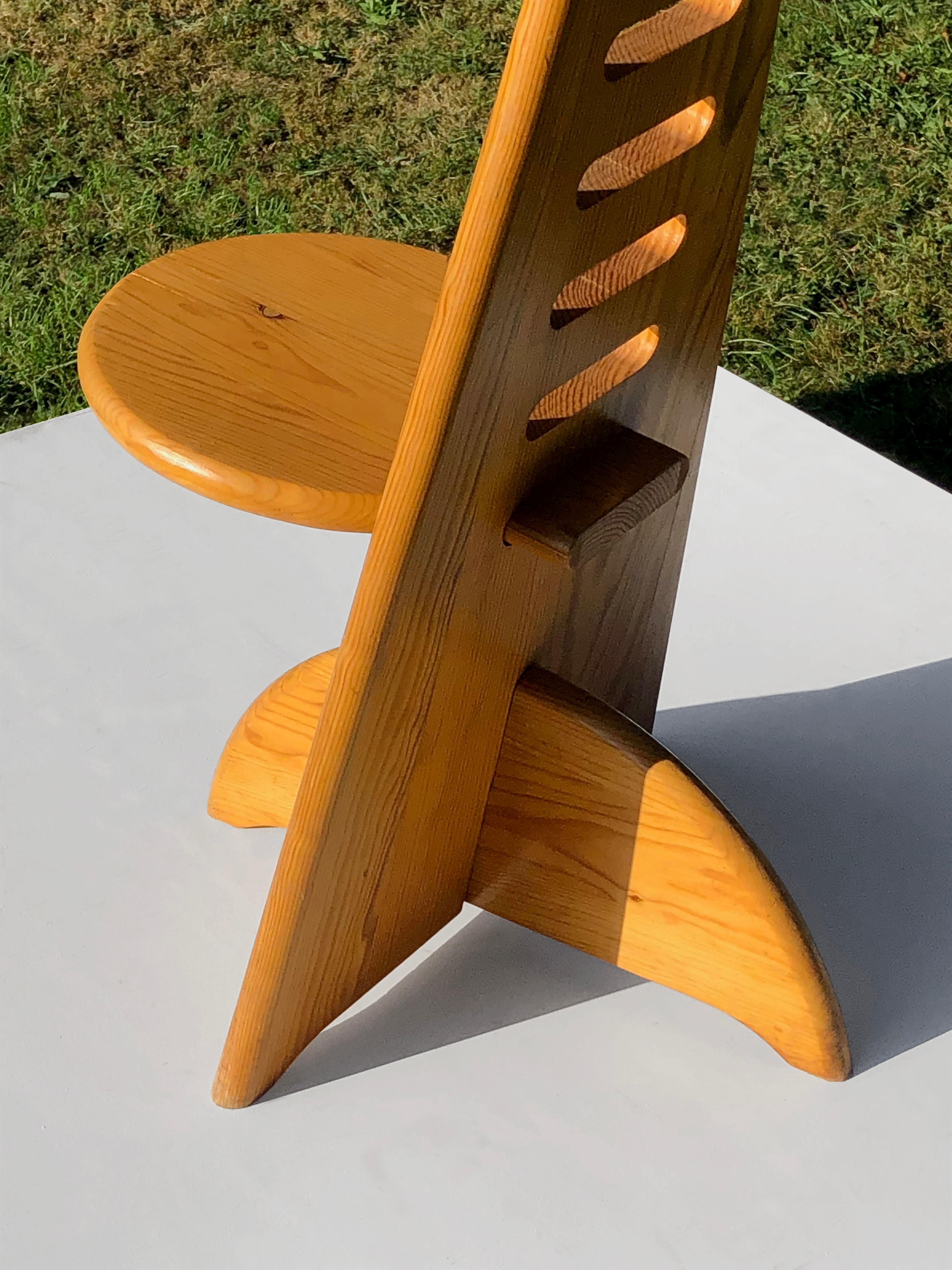 A Sculptural CONSTRUCTIVIST BRUTALIST chair by GIJS BOELAARS, Holland 1970 For Sale 2