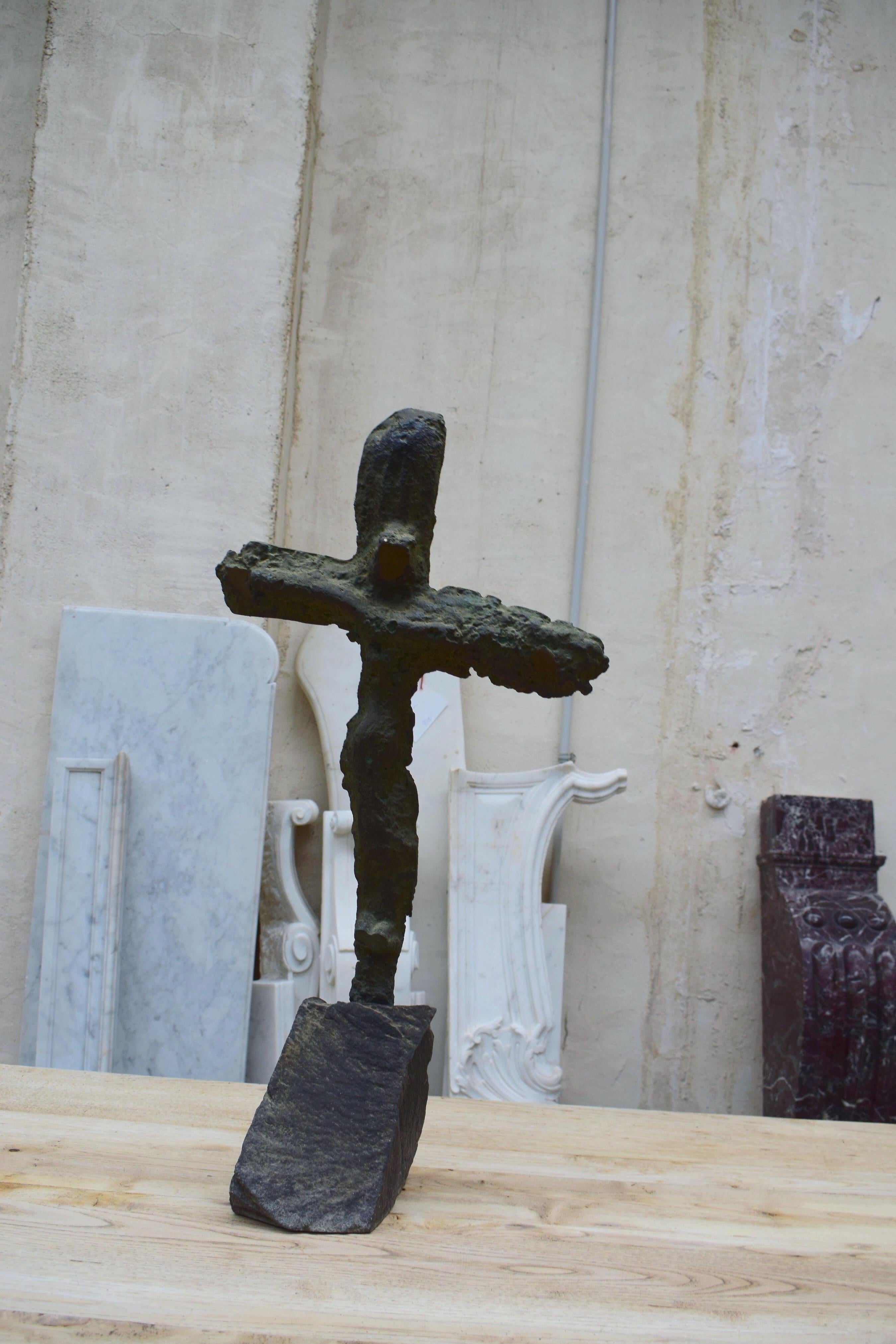 Spanish Sculptural Crucifixion by the Catalan Artist Xavier Ruscallleda For Sale