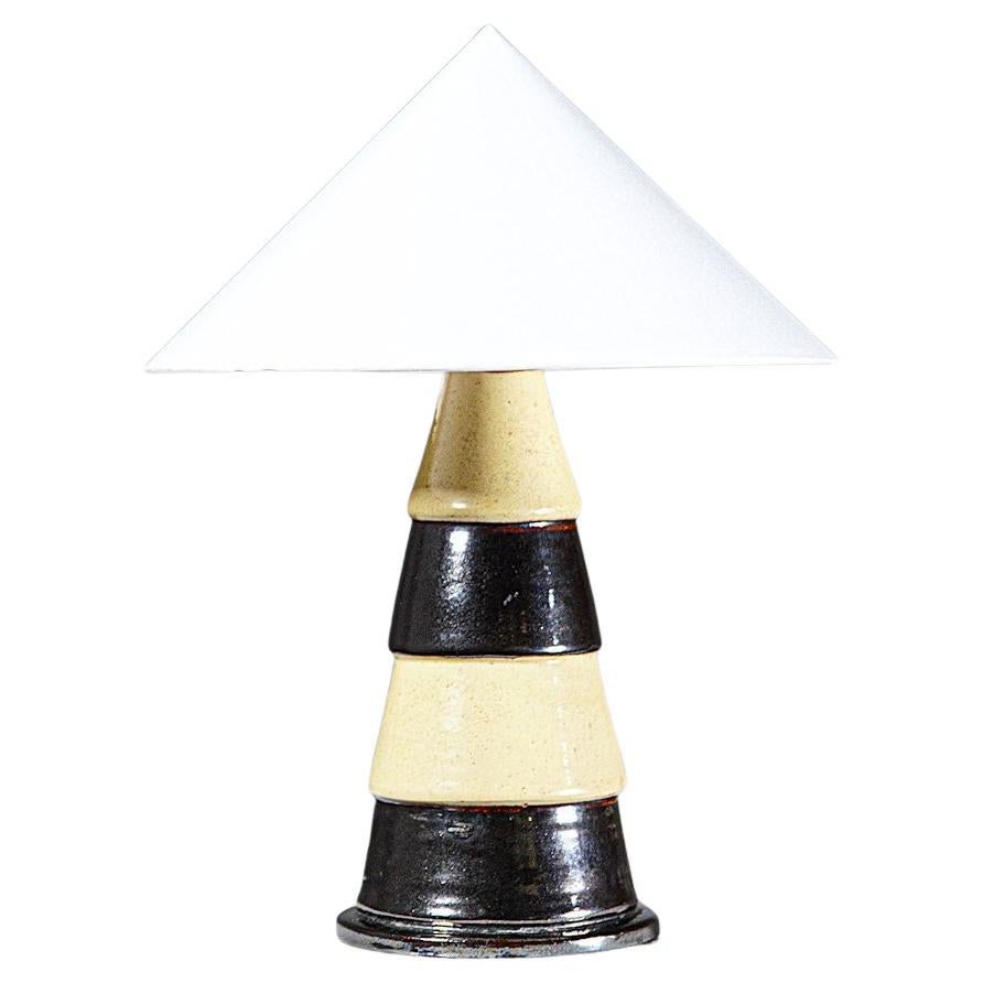 Lampe sculpturale en céramique émaillée de Paul Jacquet pour Primavera France, années 1920