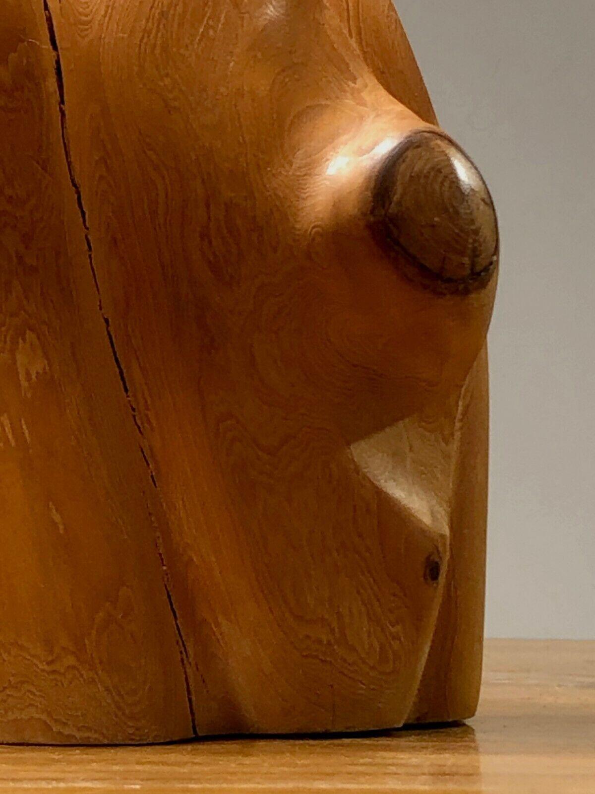 Un plateau de table sculptural en bois rustique BRUTALISTE MID-CENTURY-MODERN  France 1950 en vente 2