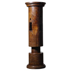 A Sculptural Oak Pedestal France Early 20th Century