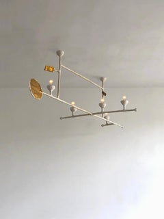 A Sculptural POSTMODERN Ceiling Fixture, in DIEGO GIACOMETTI Style, France 1990