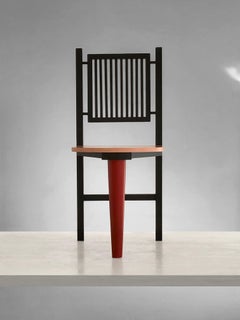 A Sculptural POSTMODERN MEMPHIS chair, in the style of PIERRE SALA, France 1980