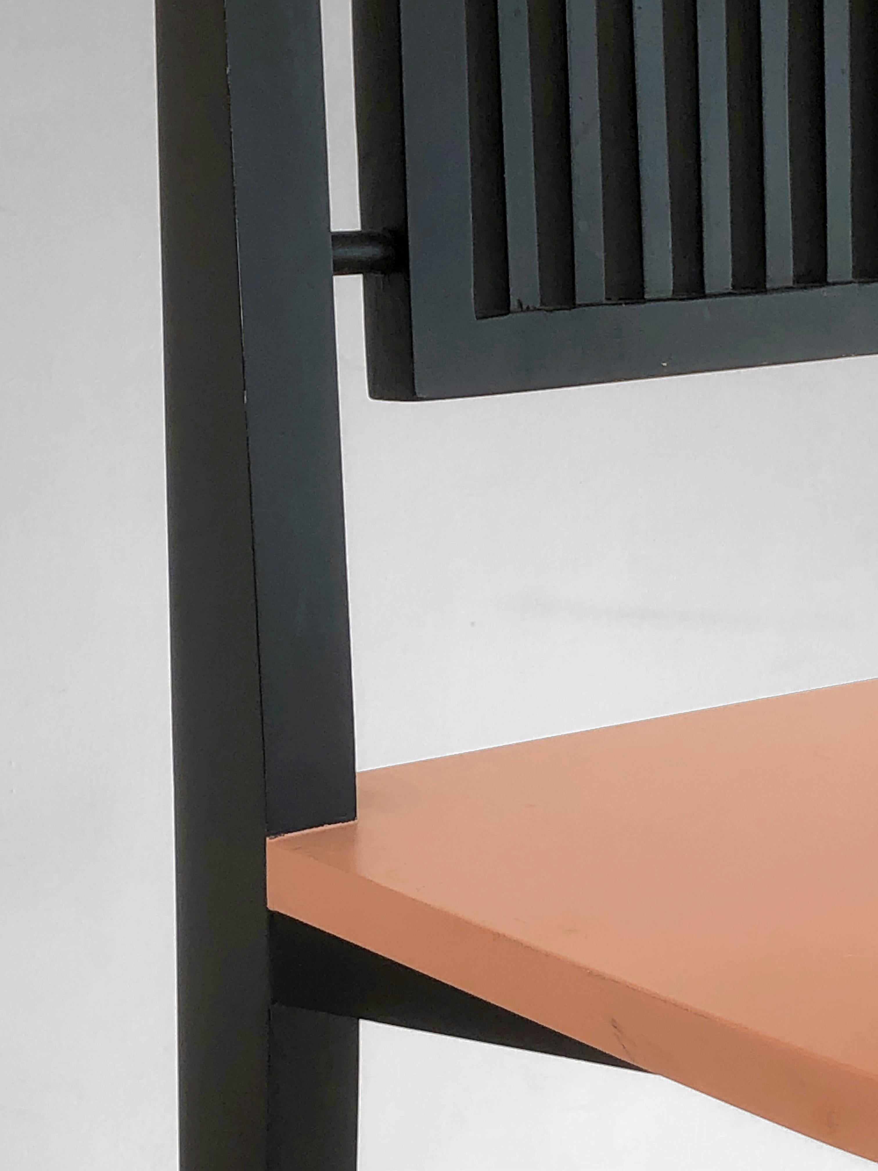 French A Sculptural POSTMODERN MEMPHIS chair, in the style of PIERRE SALA, France 1980 For Sale