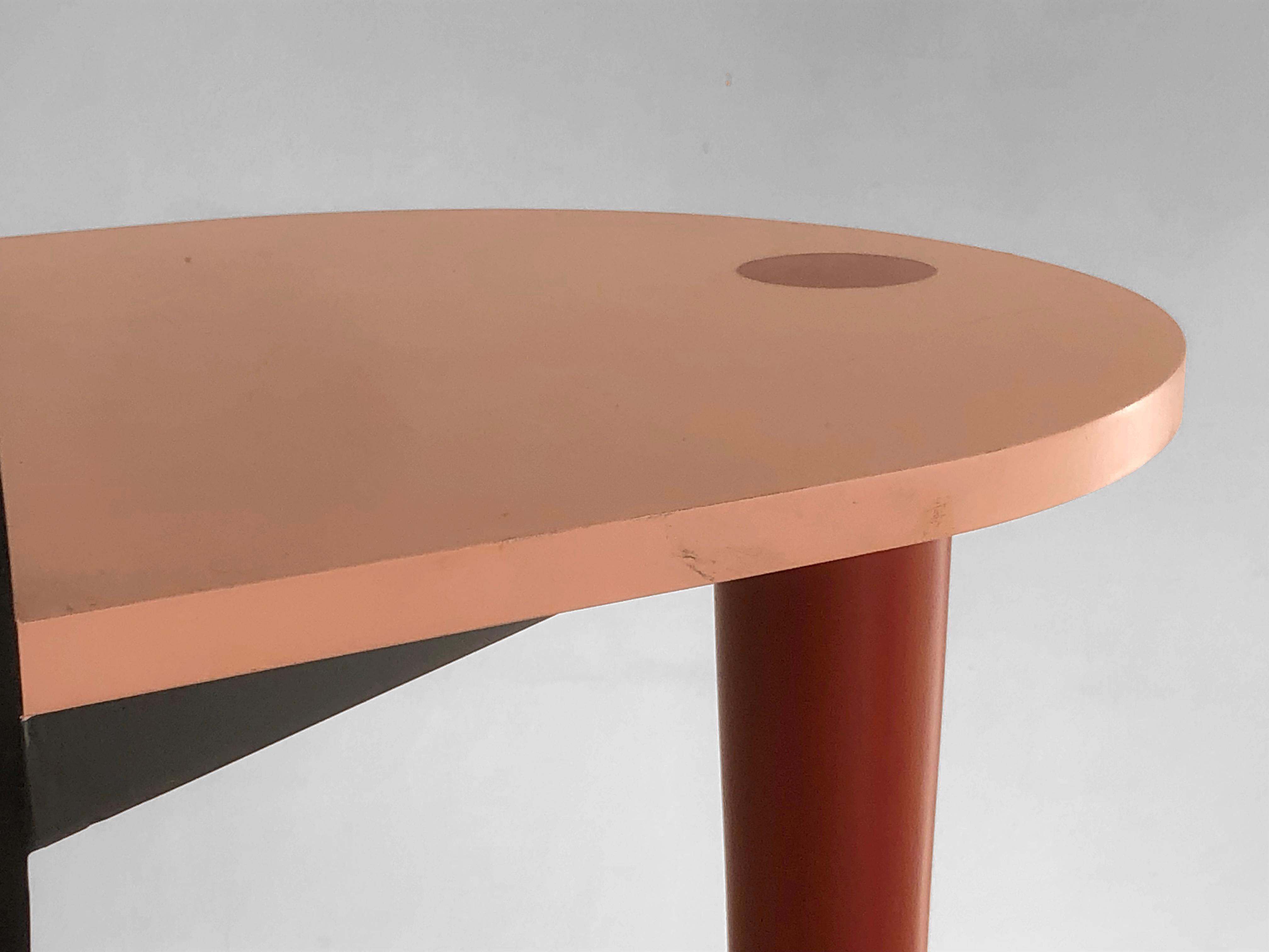 Wood A Sculptural POSTMODERN MEMPHIS chair, in the style of PIERRE SALA, France 1980 For Sale