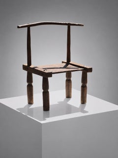 Ein skulpturaler SENOUFO-Stuhl im Stil des Brutalismus aus der ISAMU NOGUCHI-Sammlung