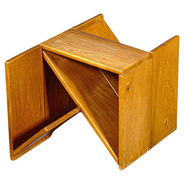 Mesa auxiliar escultórica de Alain Ladroit para Maison Regain Francia Años 80 en venta