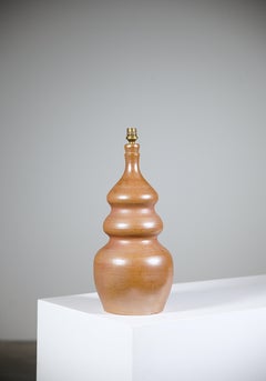 Skulpturale Steingutlampe, Frankreich 1970