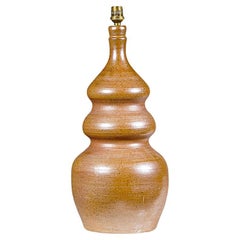 A Sculptural Stoneware Lamp France 1970