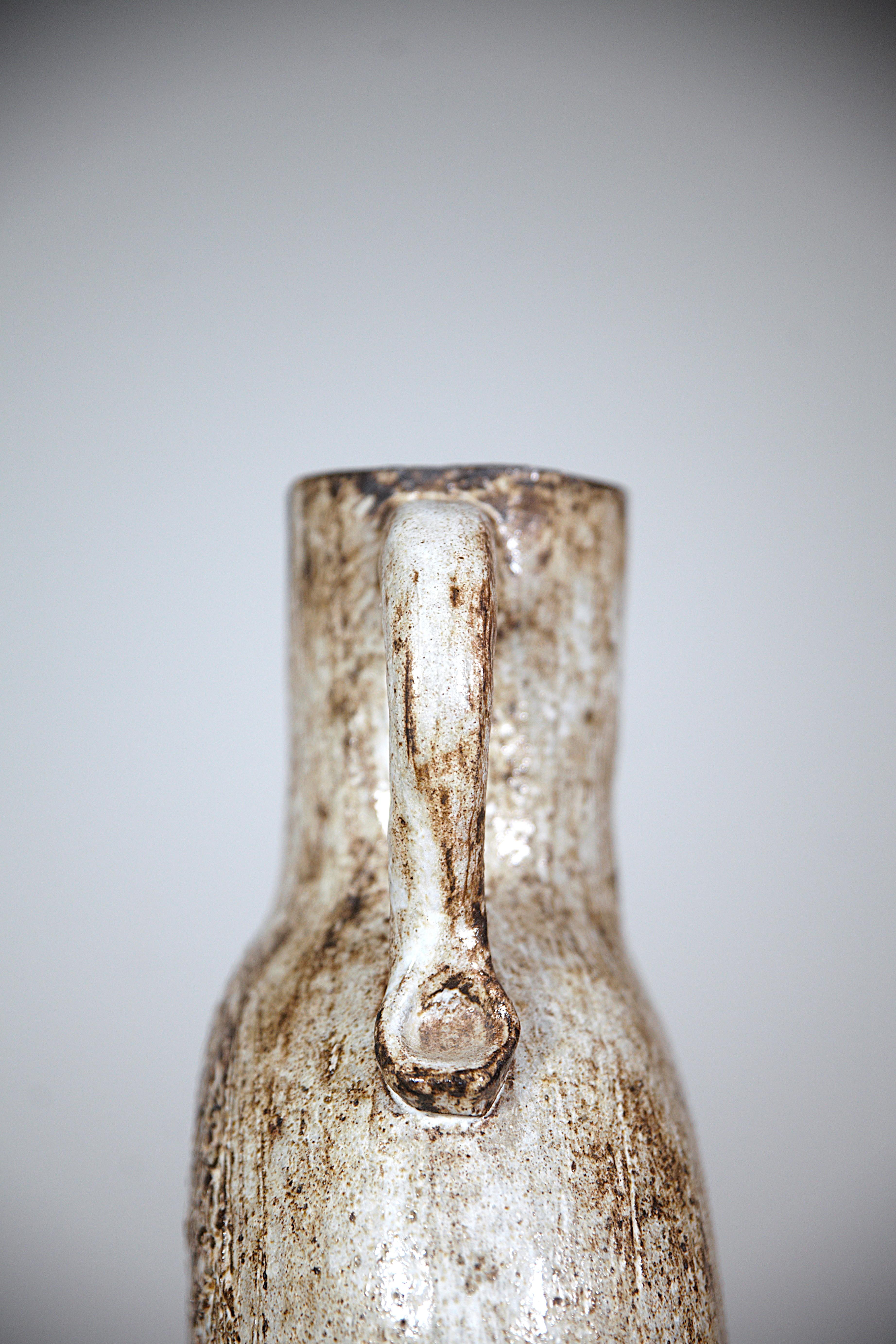 Vaso scultoreo di Jacques Pouchain Atelier A Dieulefit Francia anni '60 in vendita 1