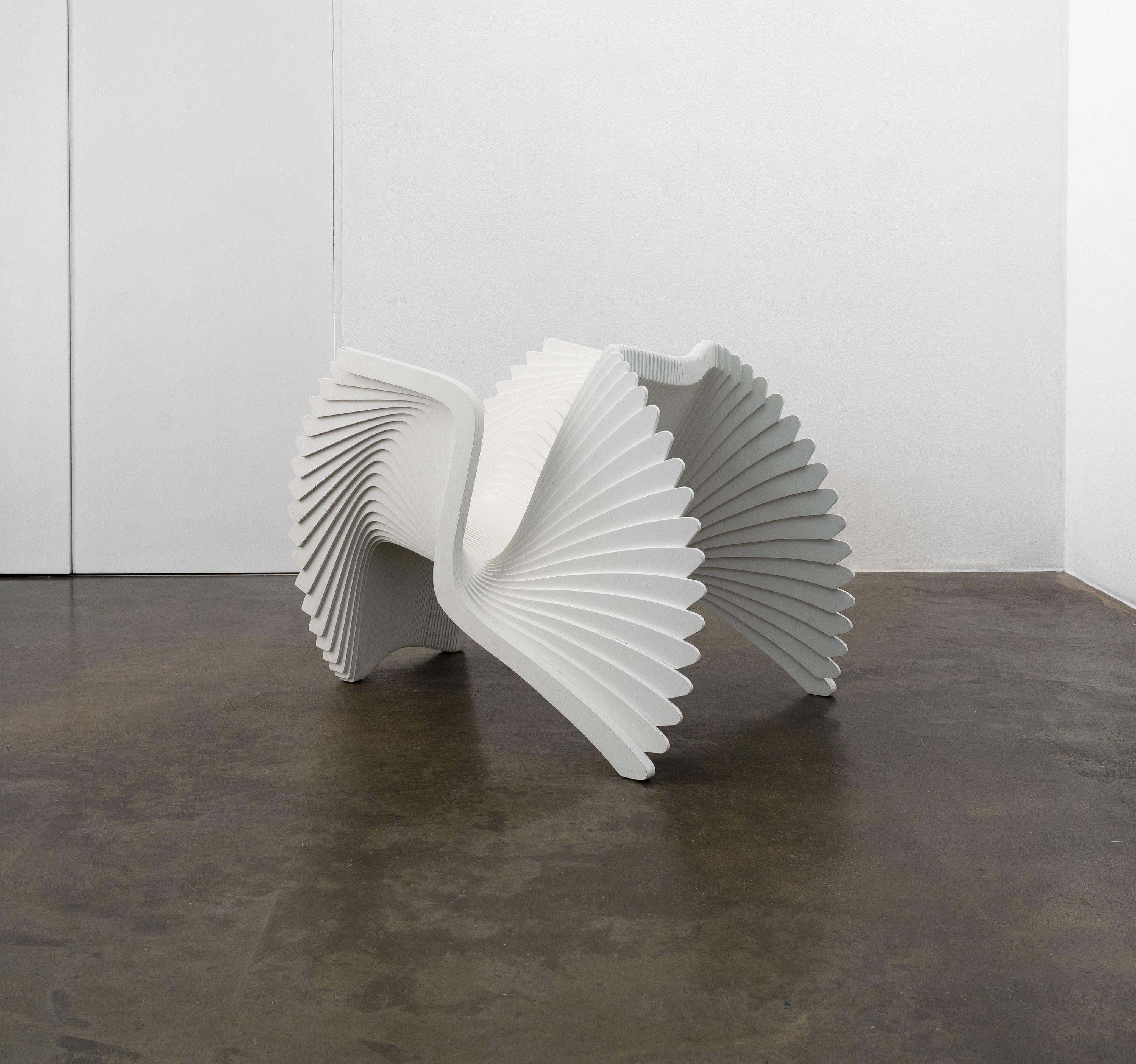 Contemporary A Sculptural Wooden Monroe Chair by Alexander White For Sale