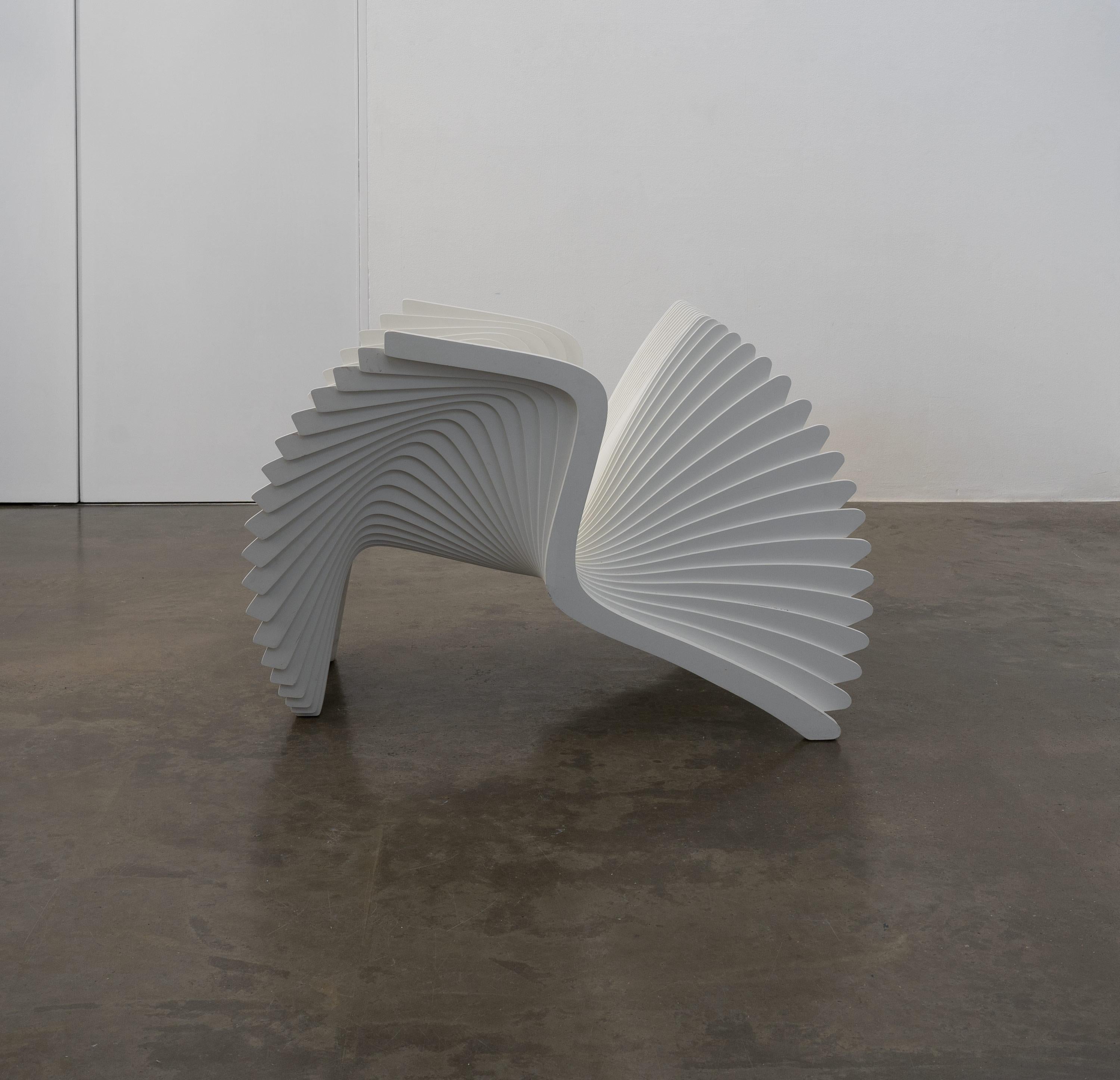 A Sculptural Wooden Monroe Chair by Alexander White For Sale 2