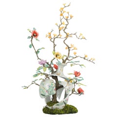 Sculpture by Patrick Bergsma Made from a 19th Chinese Fencai Porcelain Vase