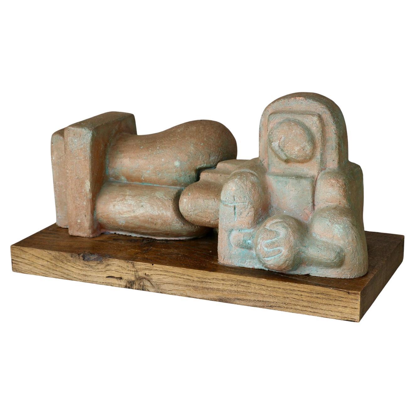 A sculpture by Pietro Cascella, Italy, 60s.