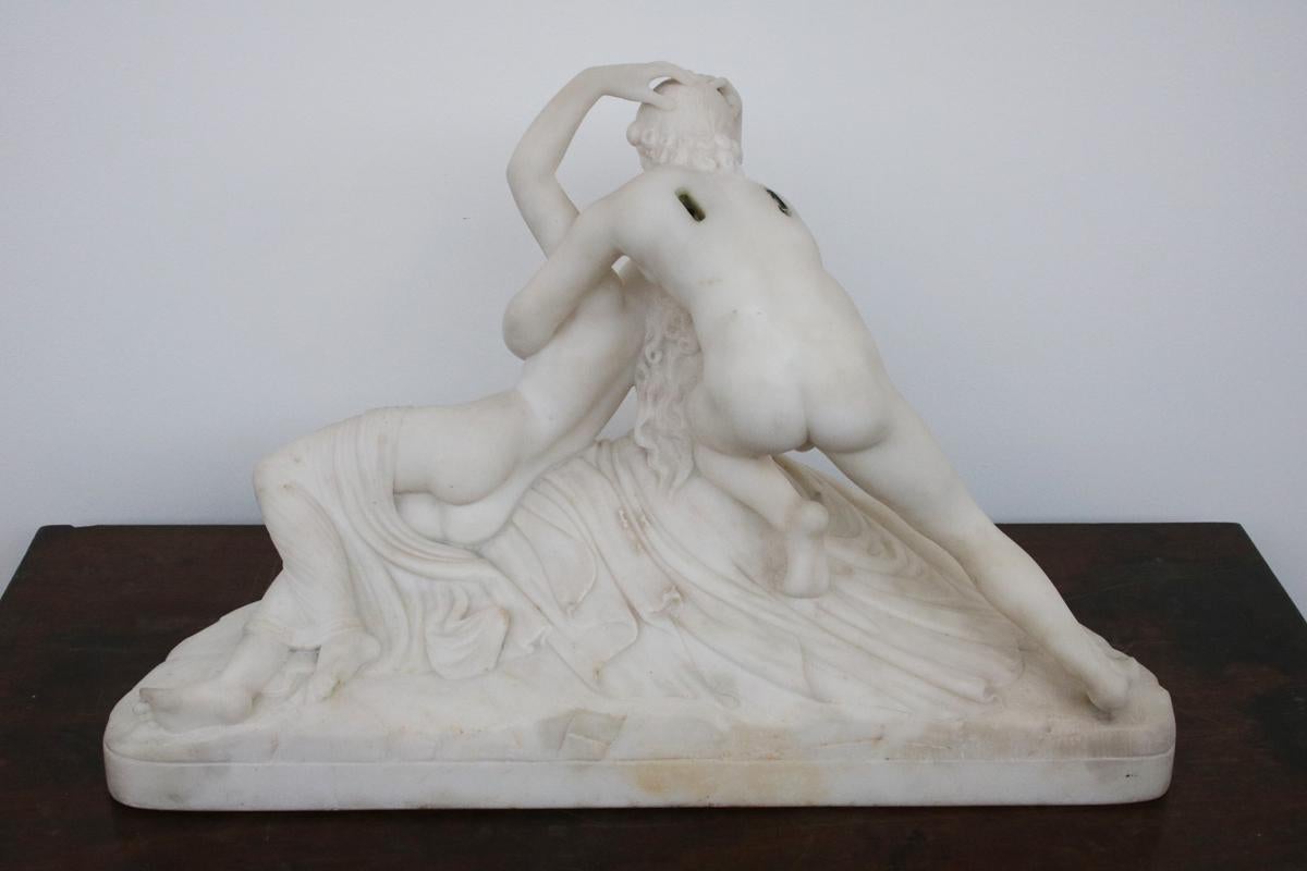 Néoclassique Sculpture de Psyché revisitée par Cupidon's Kiss en vente