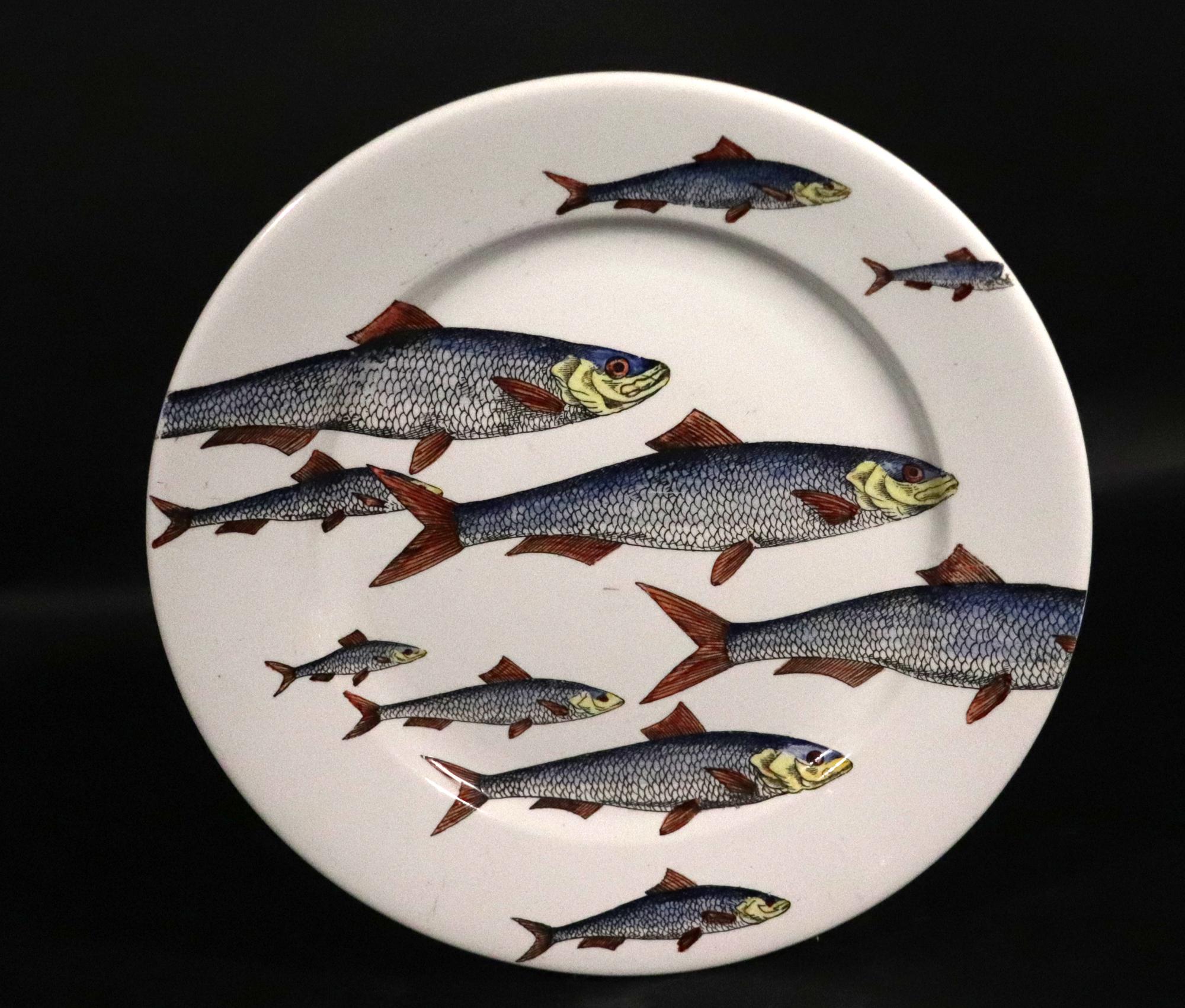 Italian A Sea of Imagination: Piero Fornasetti’s Iconic Pesci Plates For Sale