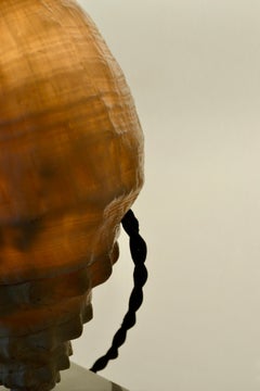 A "sea snail" lamp - French folk art - 1950s