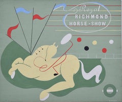 Royal Richmond Horse Show, c.1940 Underground poster design by A Searle
