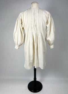 Una camicia da giorno da uomo dell’epoca del Secondo Impero – Francia, 1860 circa